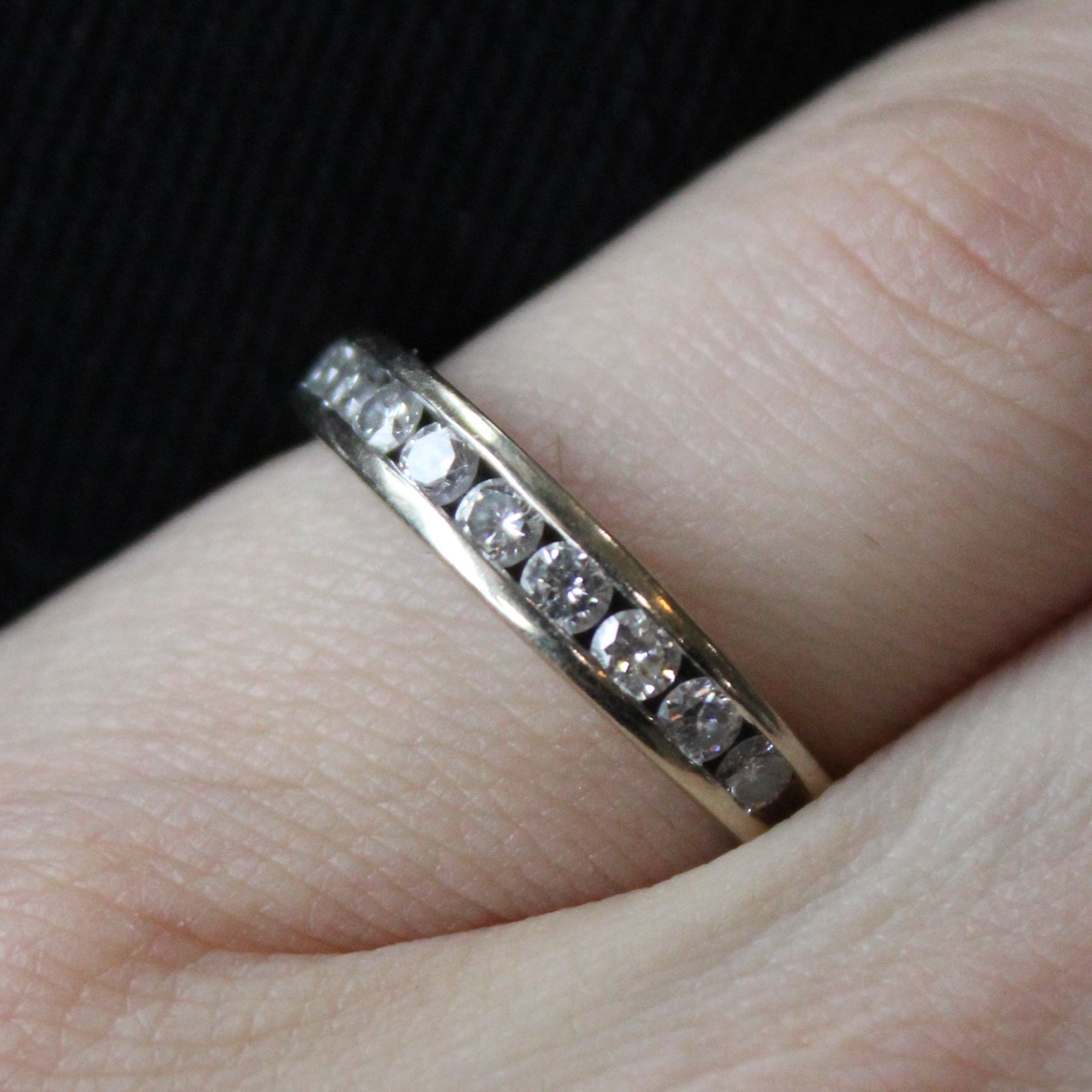 Bague sertie de diamants en canal | 0,50 ct | Taille 6,5 |