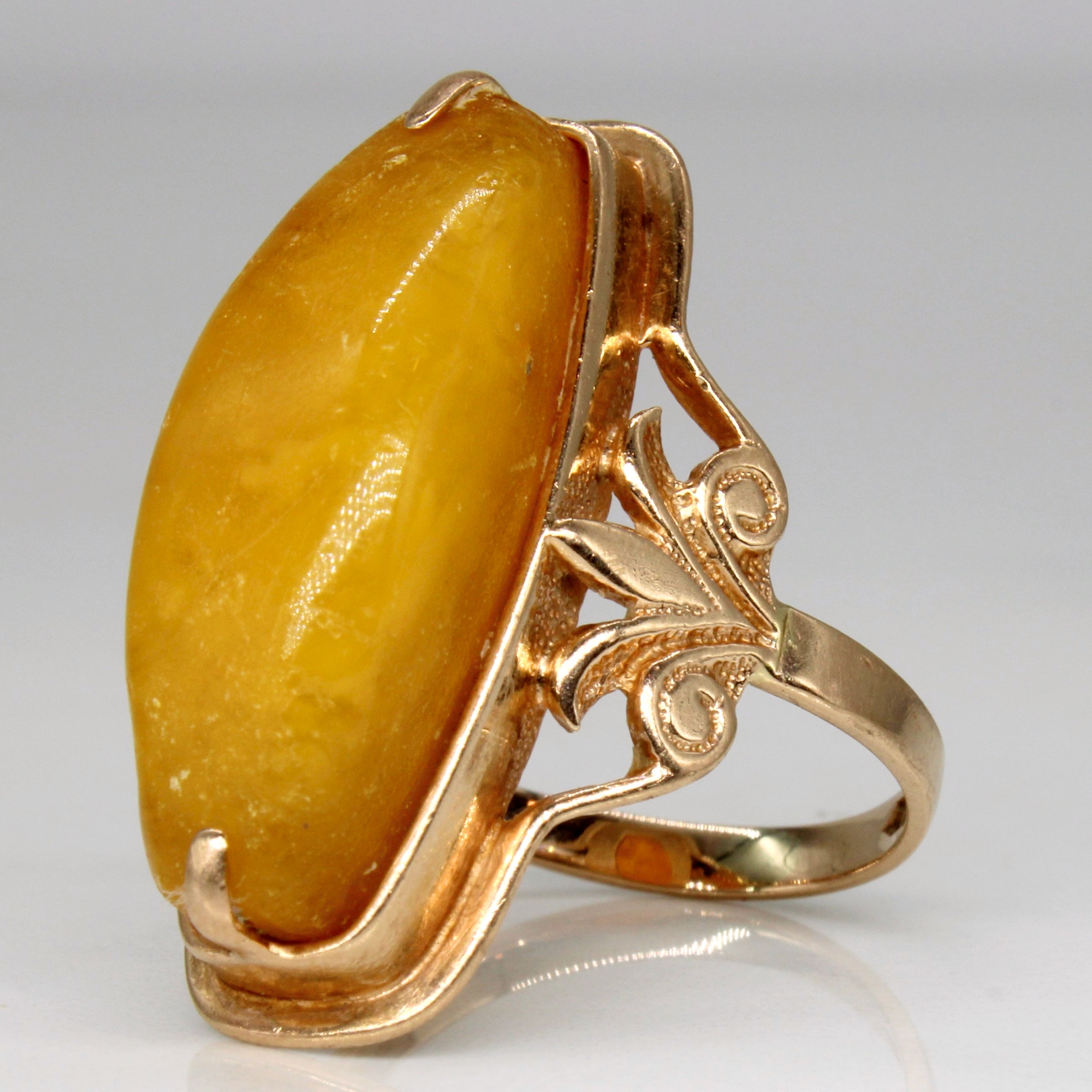 Amber Cocktail Ring | 4.95ct | SZ 6.75 |
