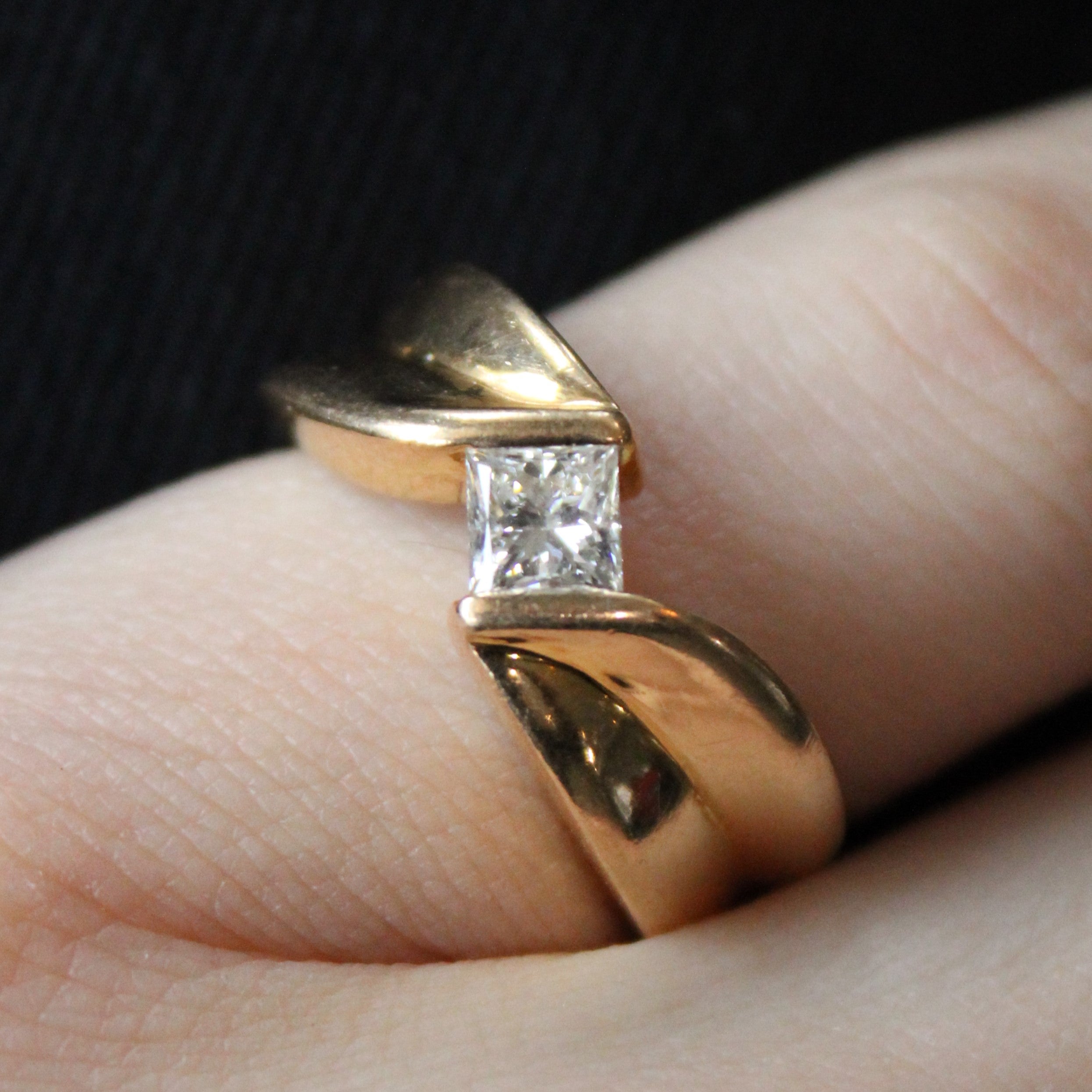 Princess Cut Diamond Engagement Ring | 0.49ct | SZ 6.25 |