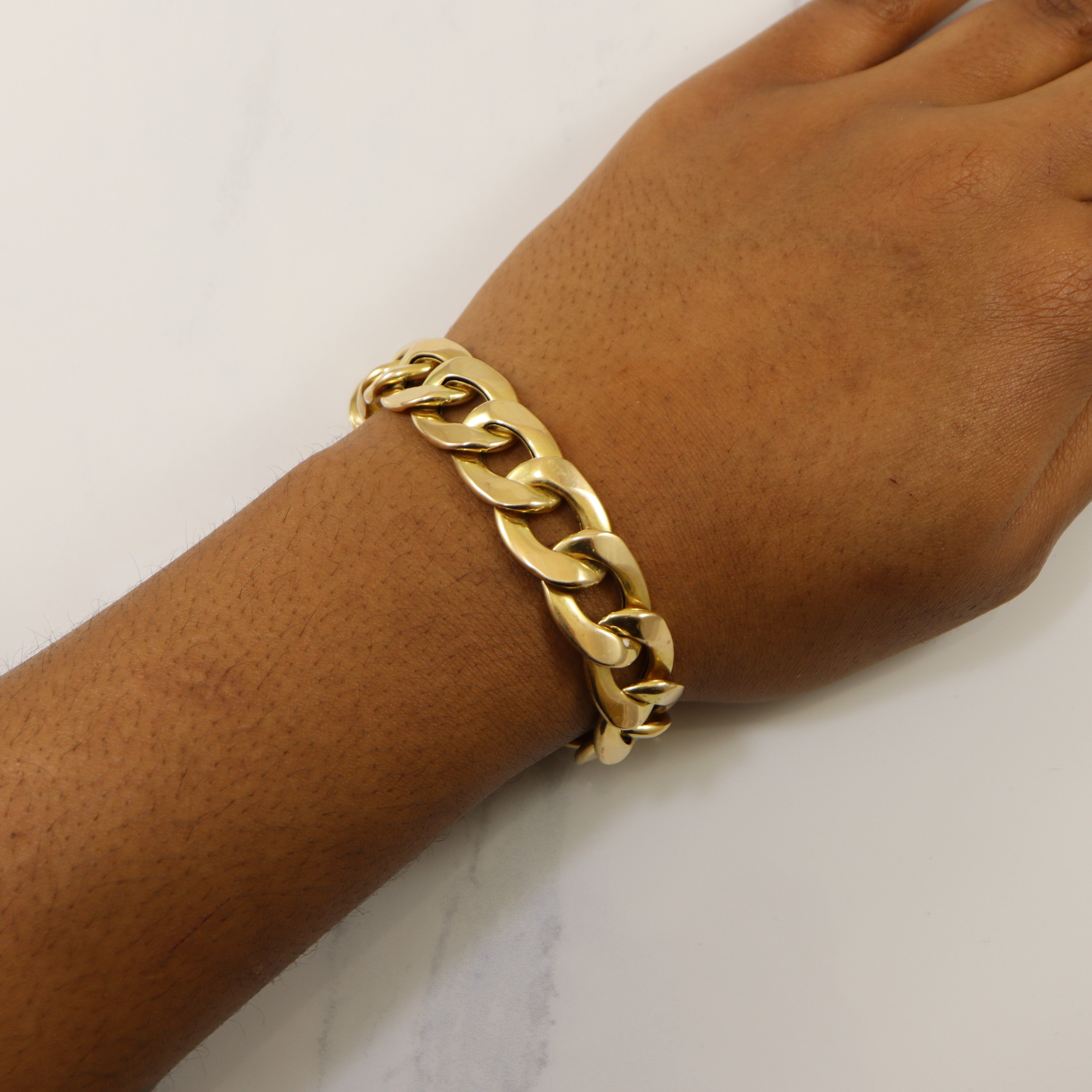 Heavy Link Curb Chain Bracelet | 7" |