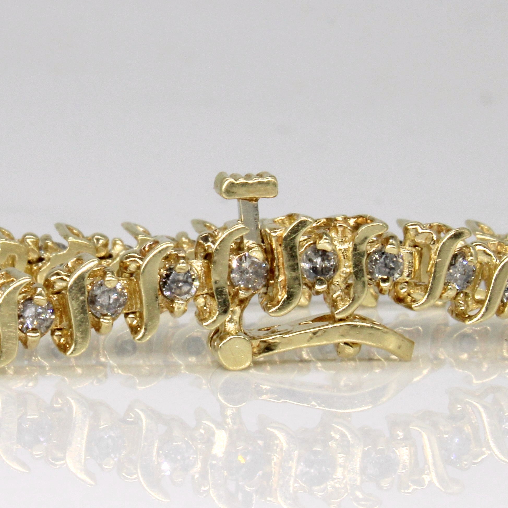 Bracelet de tennis en diamants | 1,50 ct | 17,8 cm |