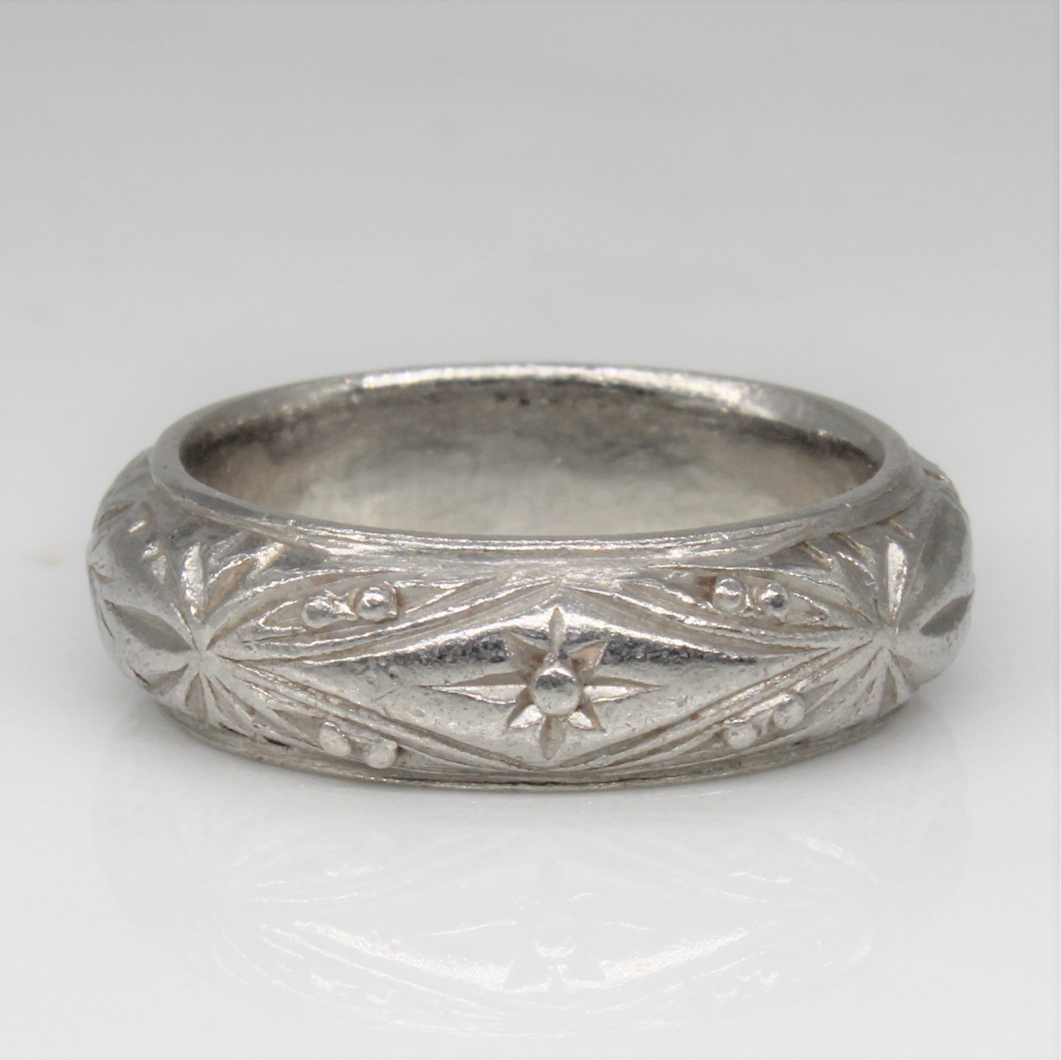 Ornate Platinum Band | SZ 6 |