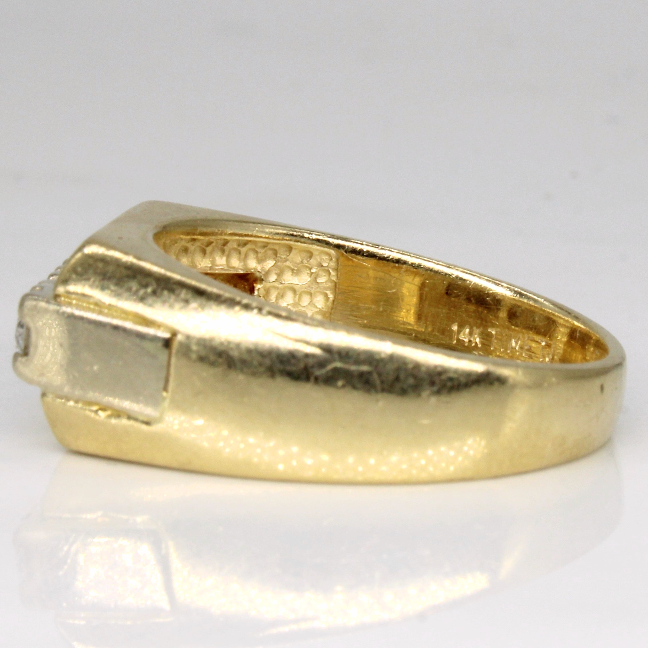 Yellow Gold Four Stone Diamond Ring | 0.30ctw | SZ 9.75 |
