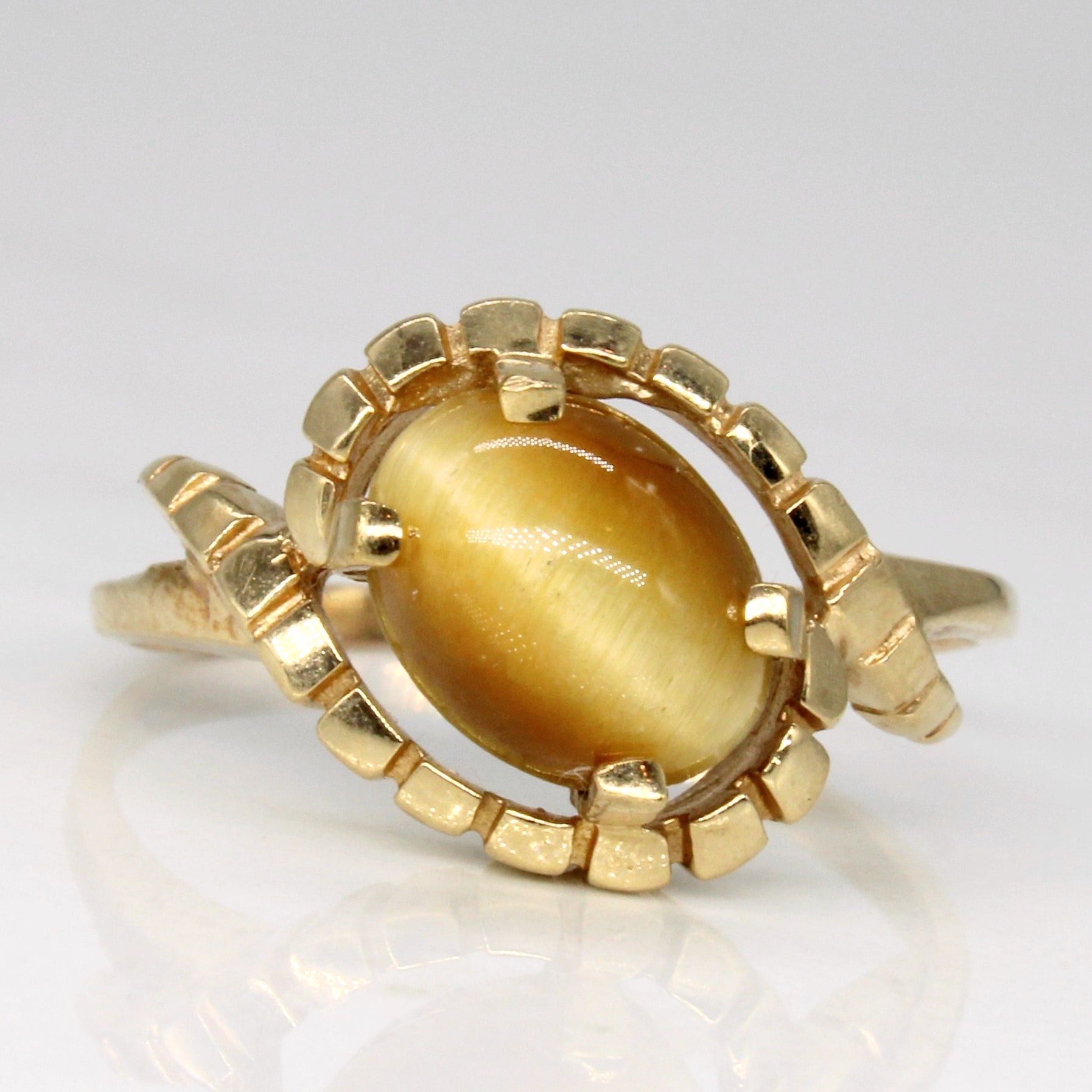 Cats Eye Quartz Cocktail Ring | 1.95ct | SZ 8.5 |