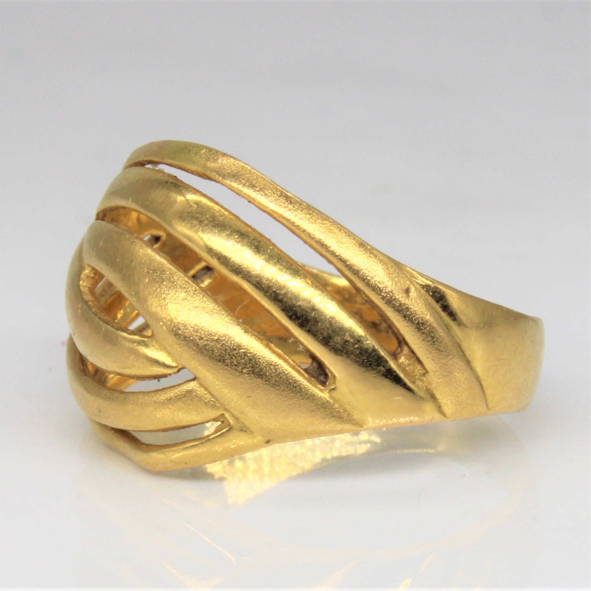 Yellow Gold Woven Ring | SZ 6.5 |