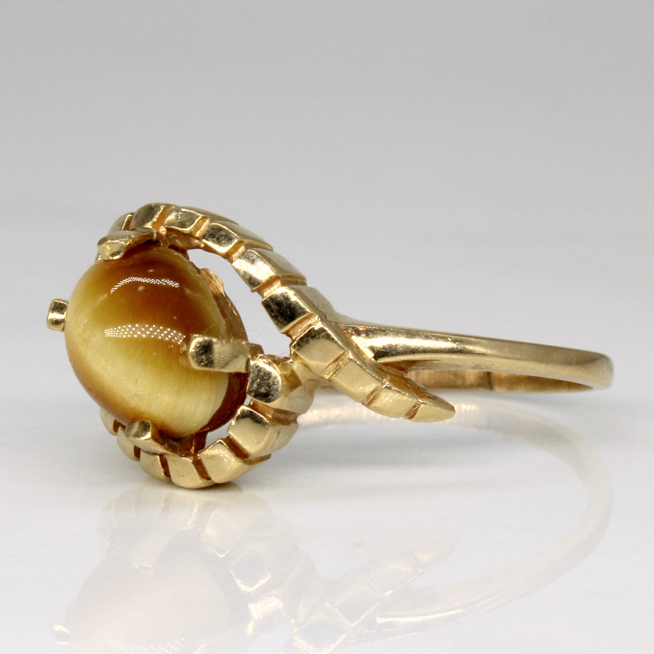 Cats Eye Quartz Cocktail Ring | 1.95ct | SZ 8.5 |