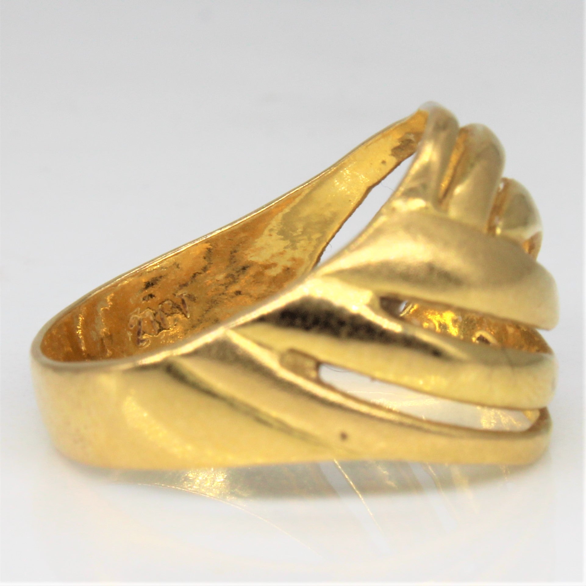 Yellow Gold Woven Ring | SZ 6.5 |