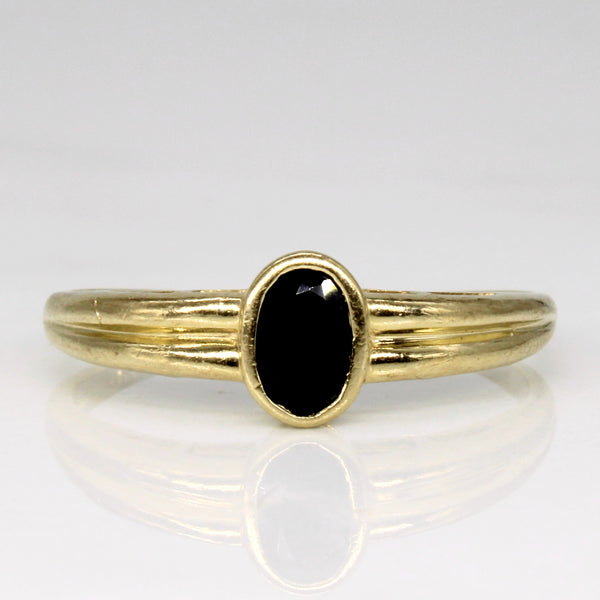 Bezel Set Solitaire Sapphire Ring | 0.45ct | SZ 8.5 |