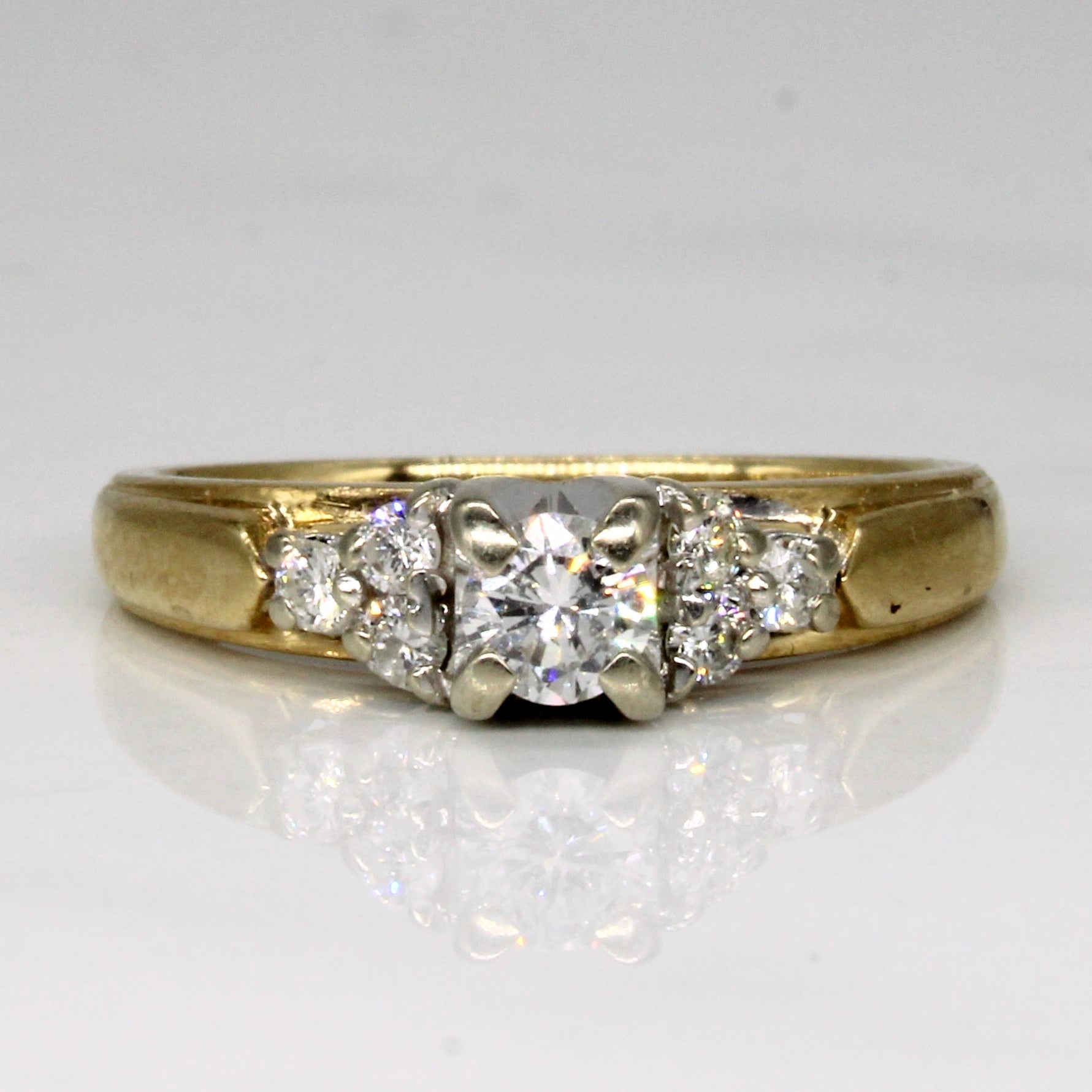 High Set Diamond Engagement Ring | 0.34ctw | SZ 6 |