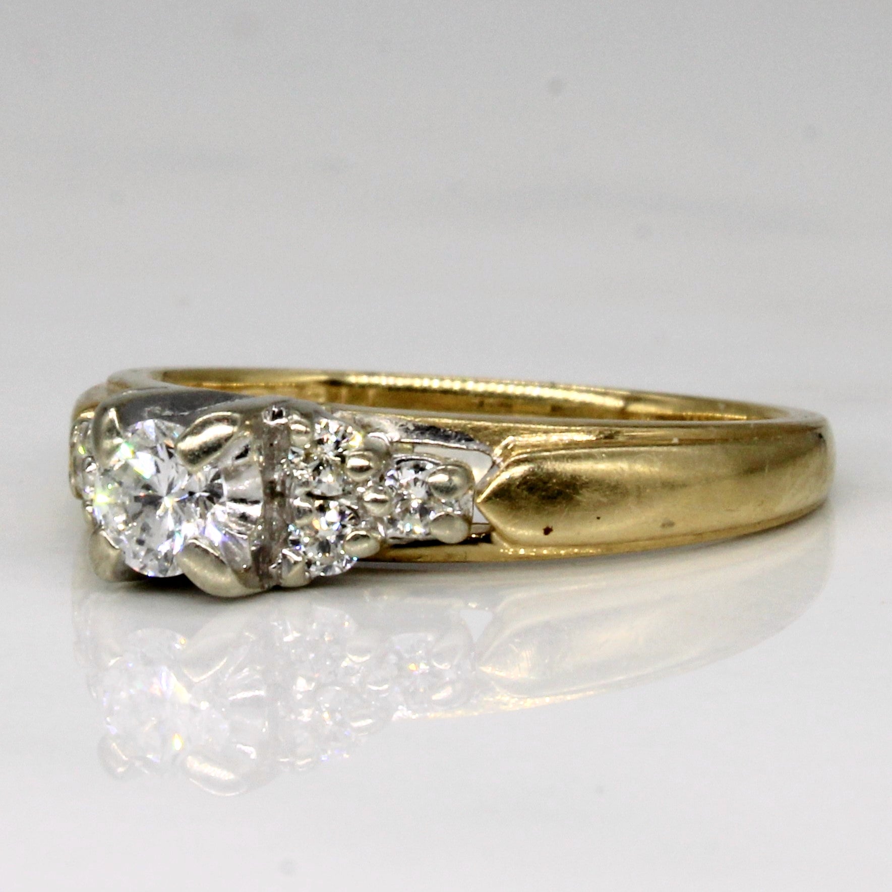High Set Diamond Engagement Ring | 0.34ctw | SZ 6 |