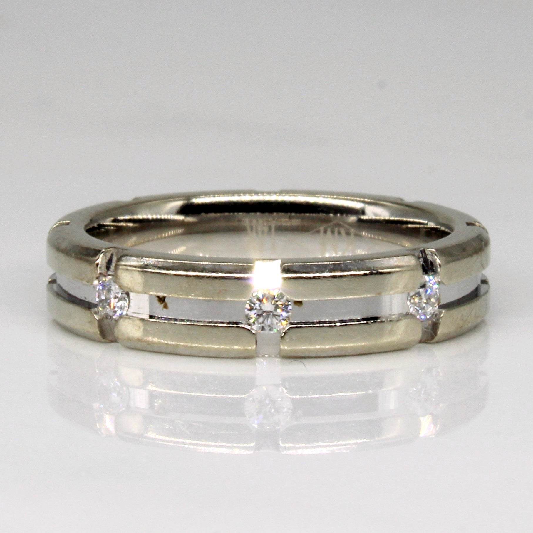 Three Stone Diamond Band | 0.08ctw | SZ 5 |
