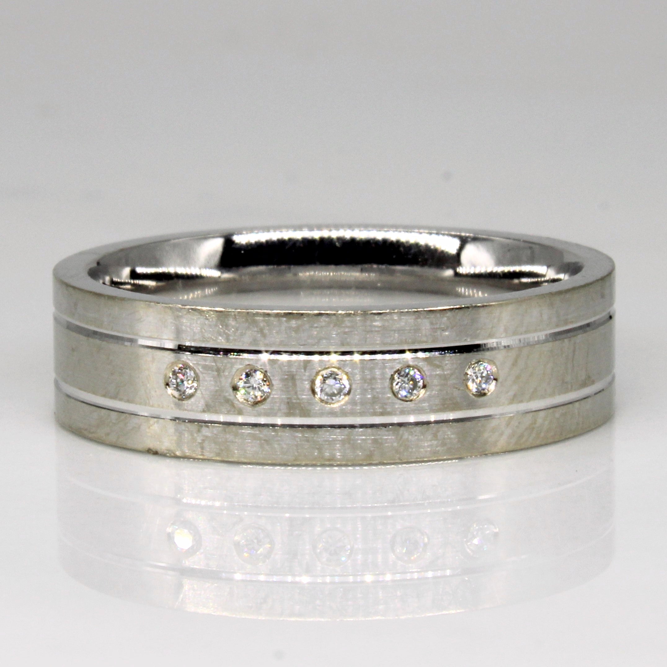 Flush Set Diamond Ring | 0.05ctw | SZ 10 |