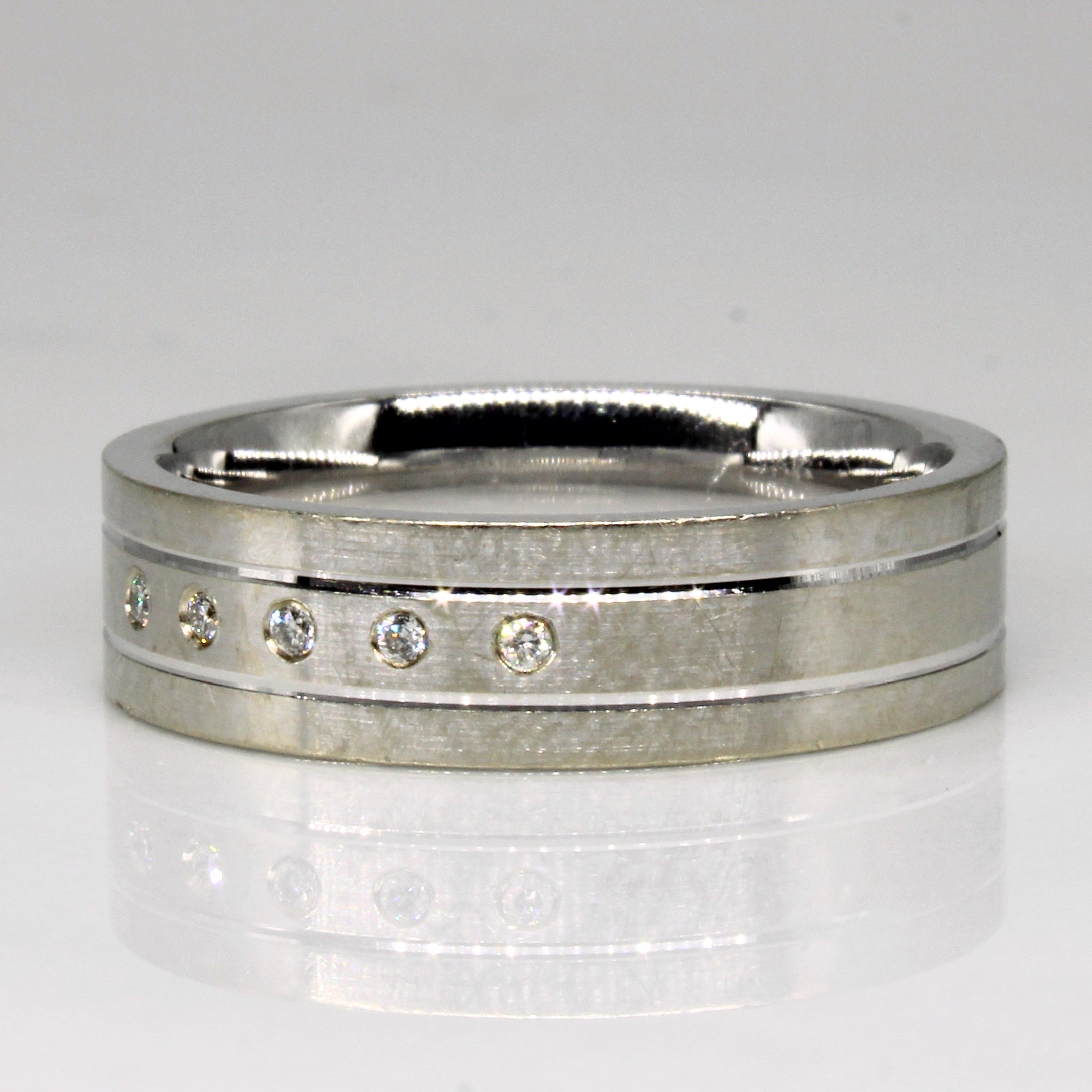 Flush Set Diamond Ring | 0.05ctw | SZ 10 |