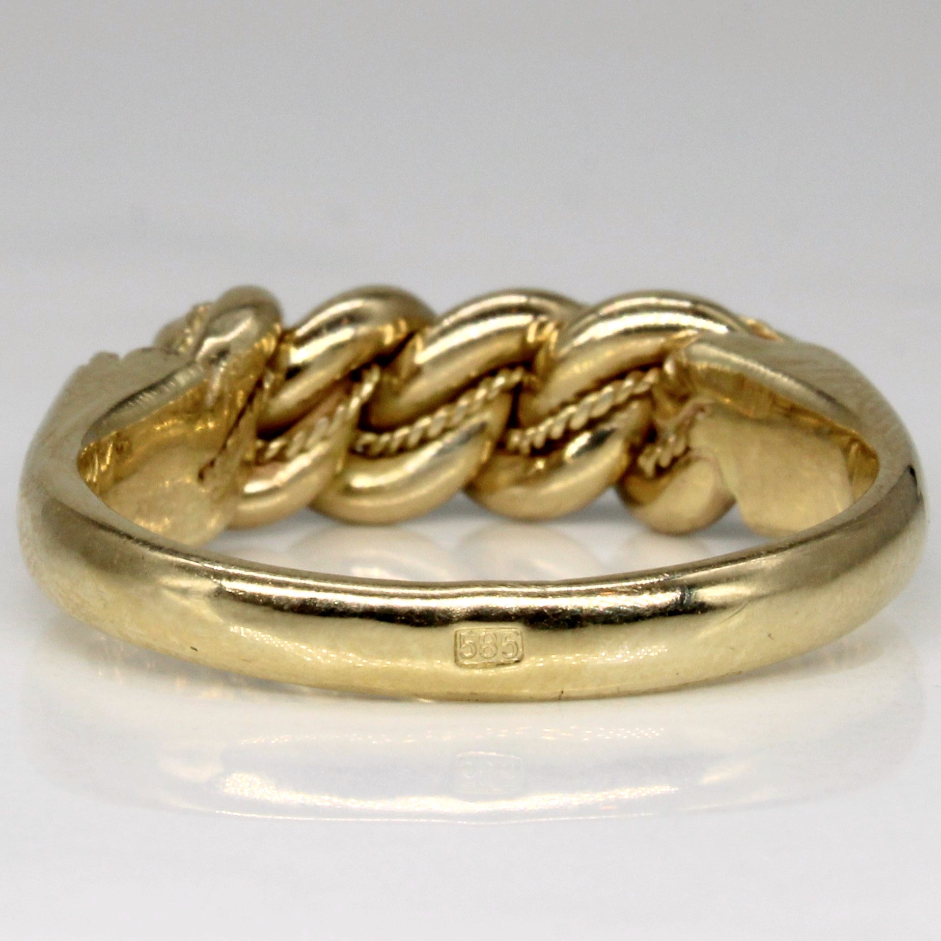 Bague Keeper en or jaune | Taille 9,5 |