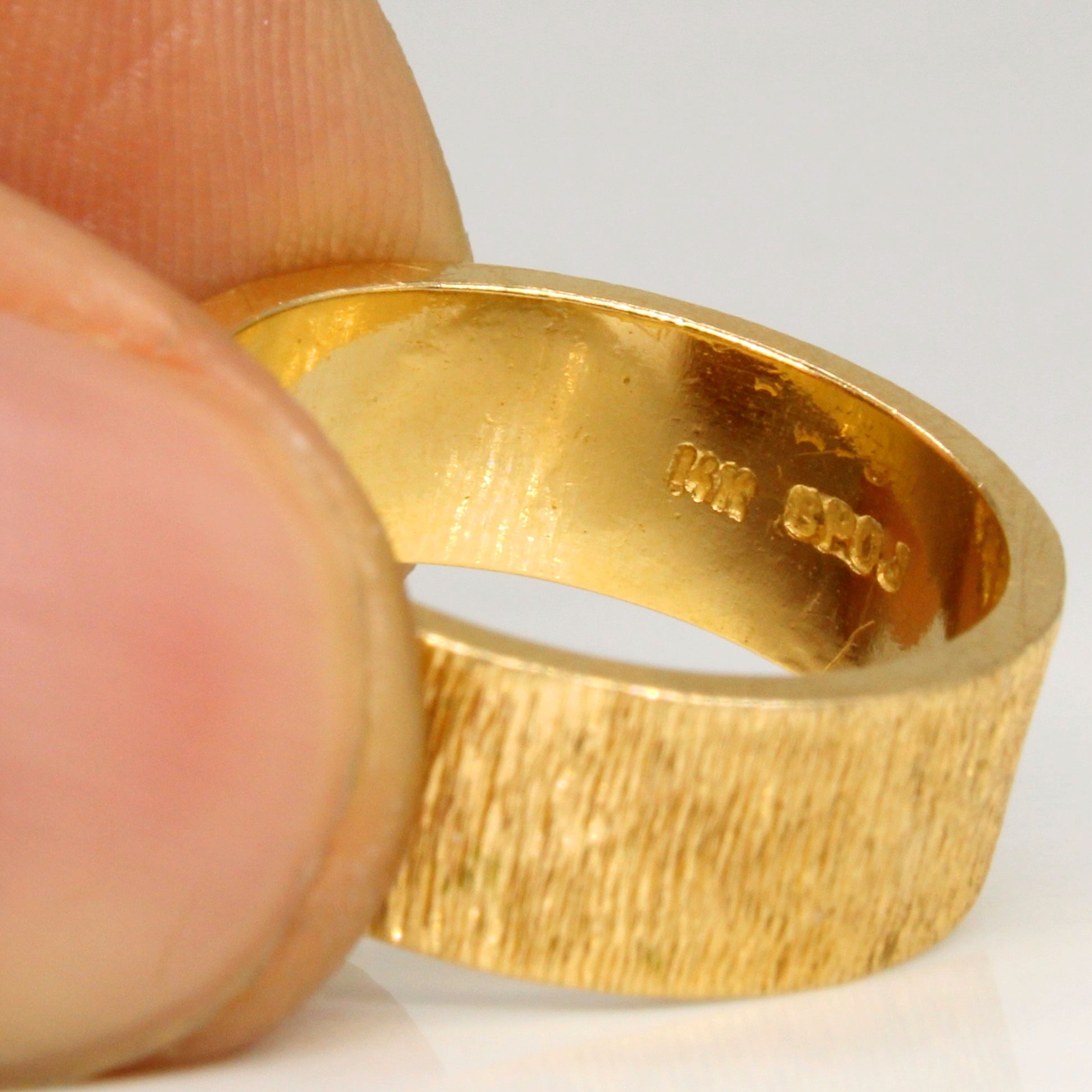 Wood Grain Textured Band | SZ 6.5 |
