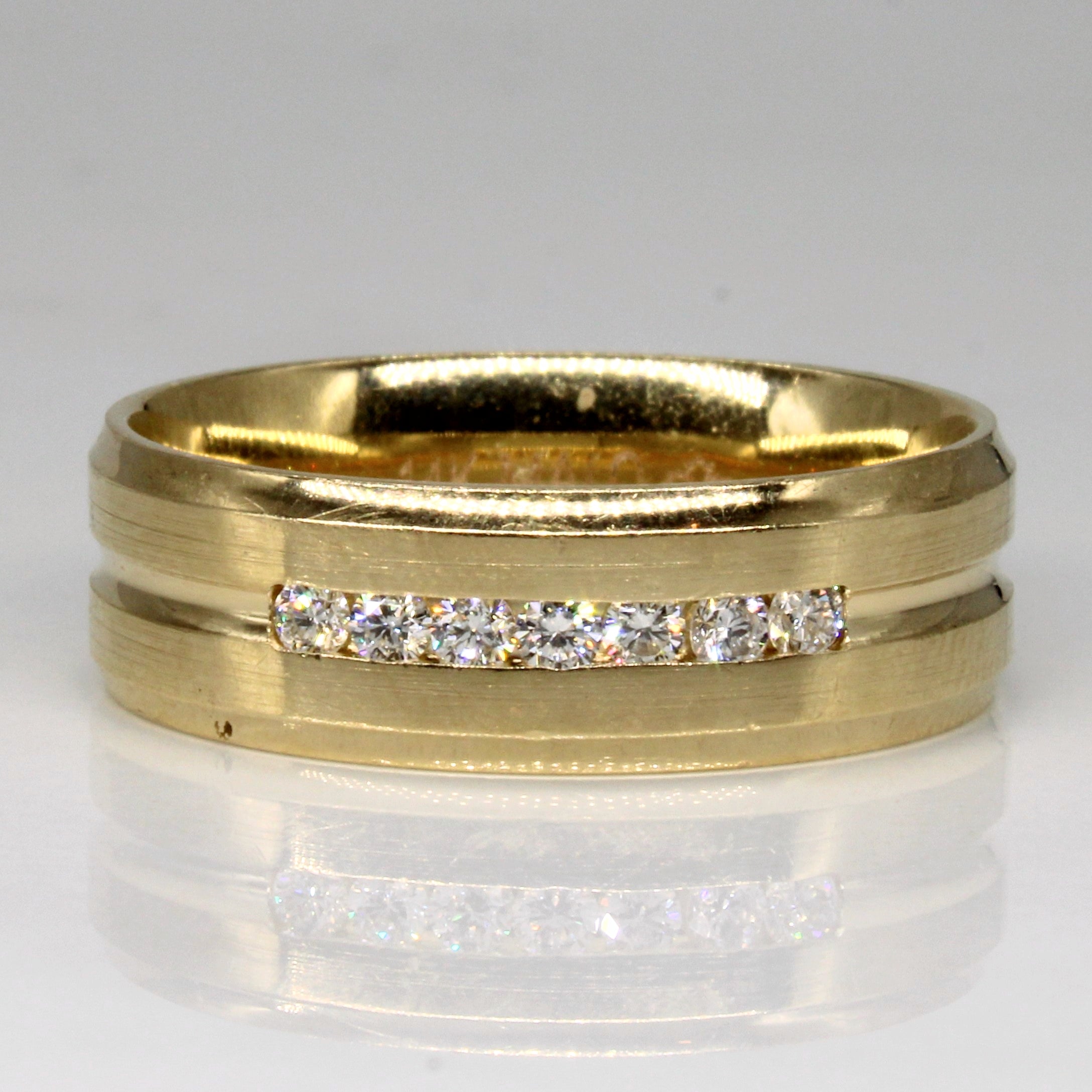 Flush Set Diamond Ring | 0.25ctw | SZ 10.5 |