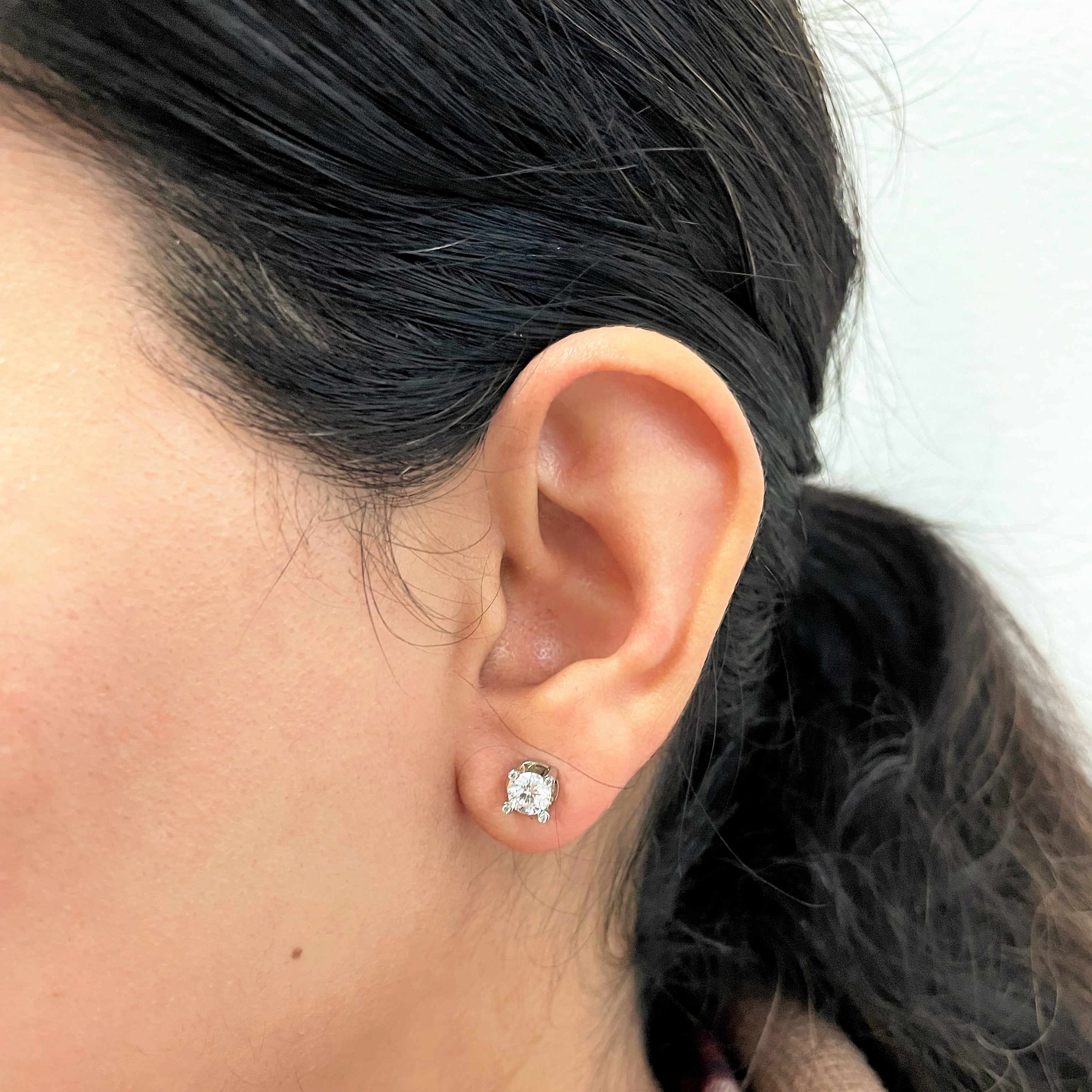 GIA Certified Diamond Stud Earrings | 1.04ctw |