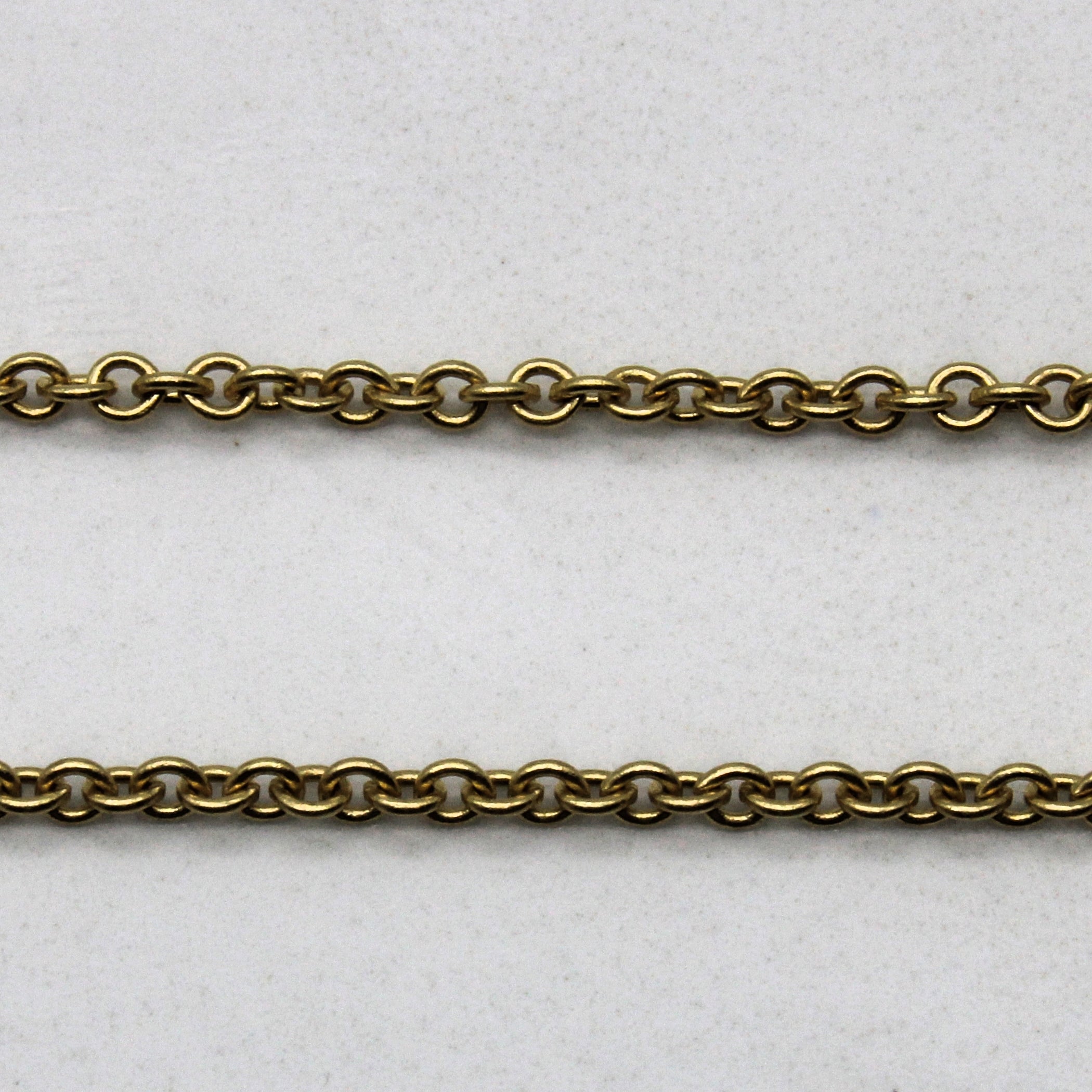 Yellow Gold Abstract Necklace | 18" |