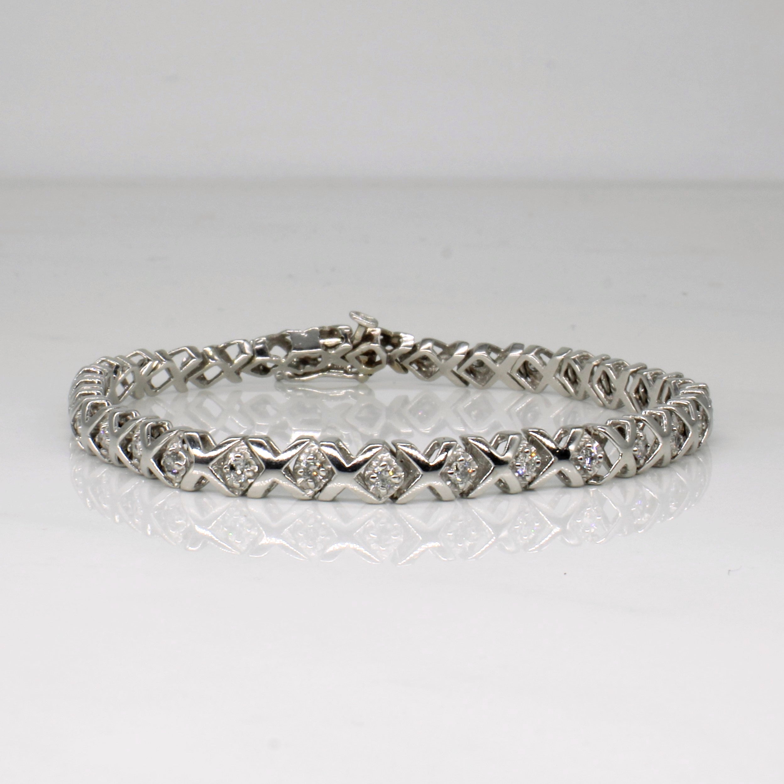 Bracelet de tennis en diamants | 1,00 ct | 7,5 po |