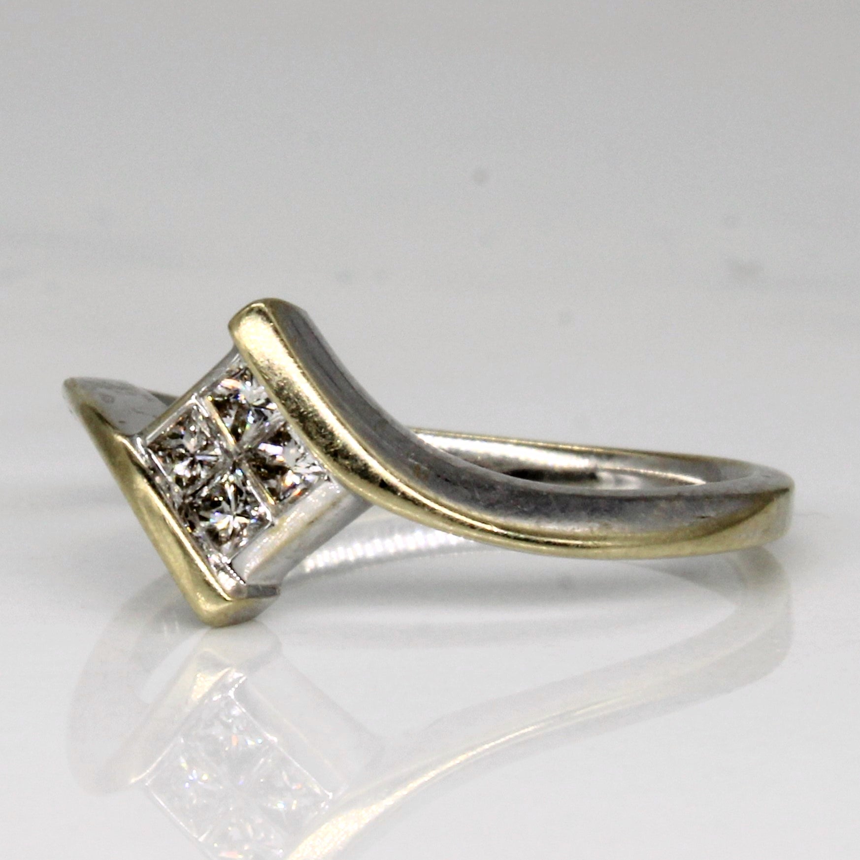 Diamond Cluster Waterfall Ring | 0.15ctw | SZ 5.75 |