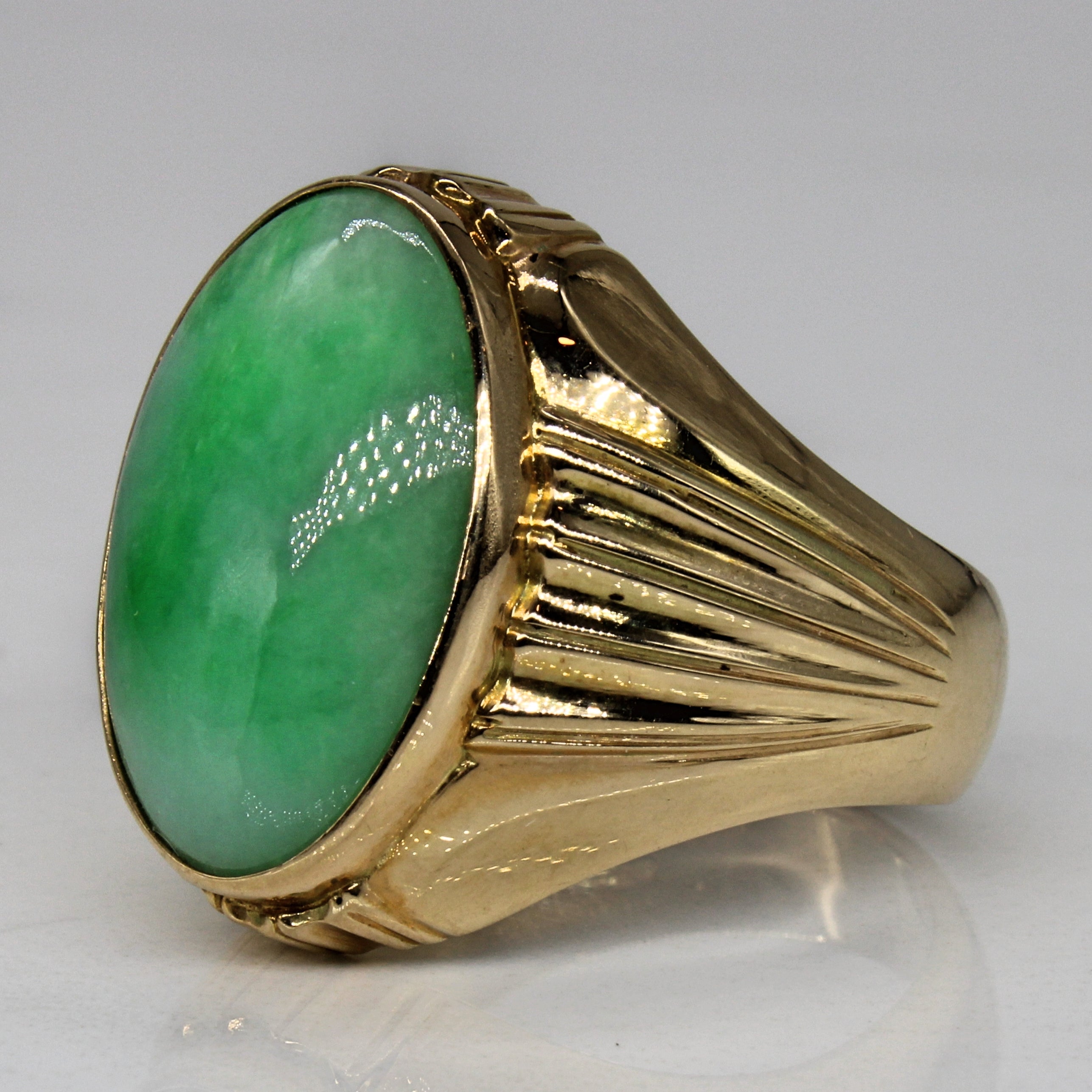 Jadeite Cocktail Ring | 7.00ct | SZ 8.75 |