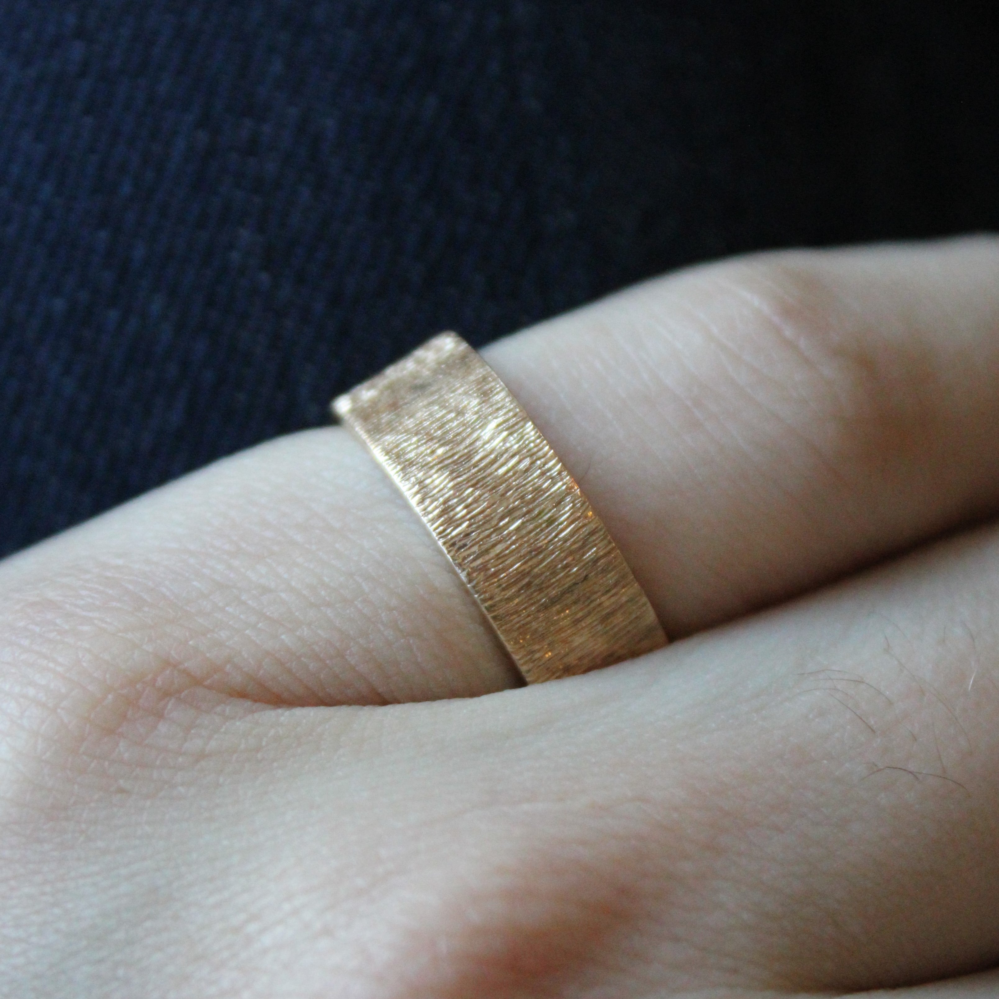 Wood Grain Textured Band | SZ 6.5 |
