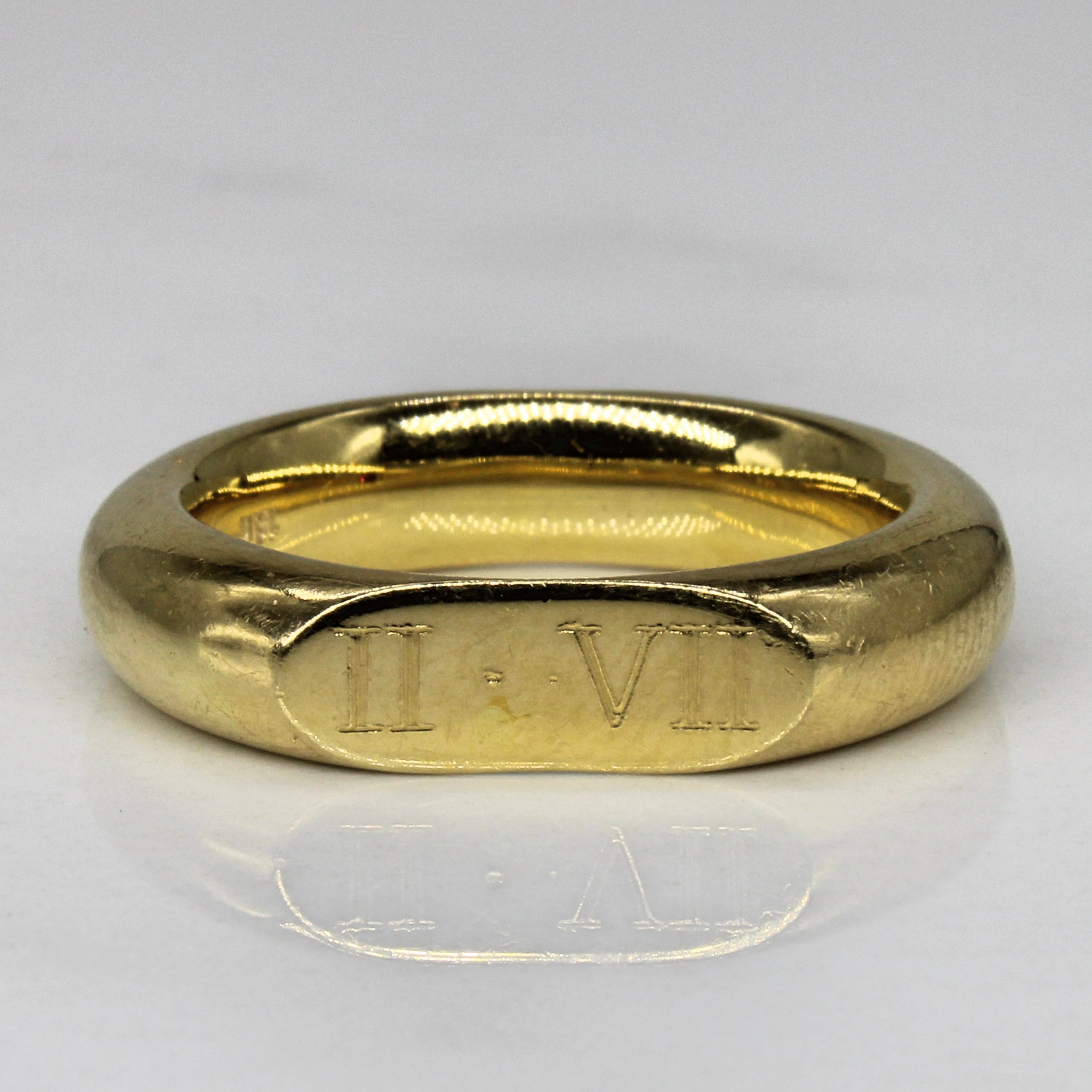 Ruby Roman Numeral Ring | 0.10ct | SZ 8.75 |