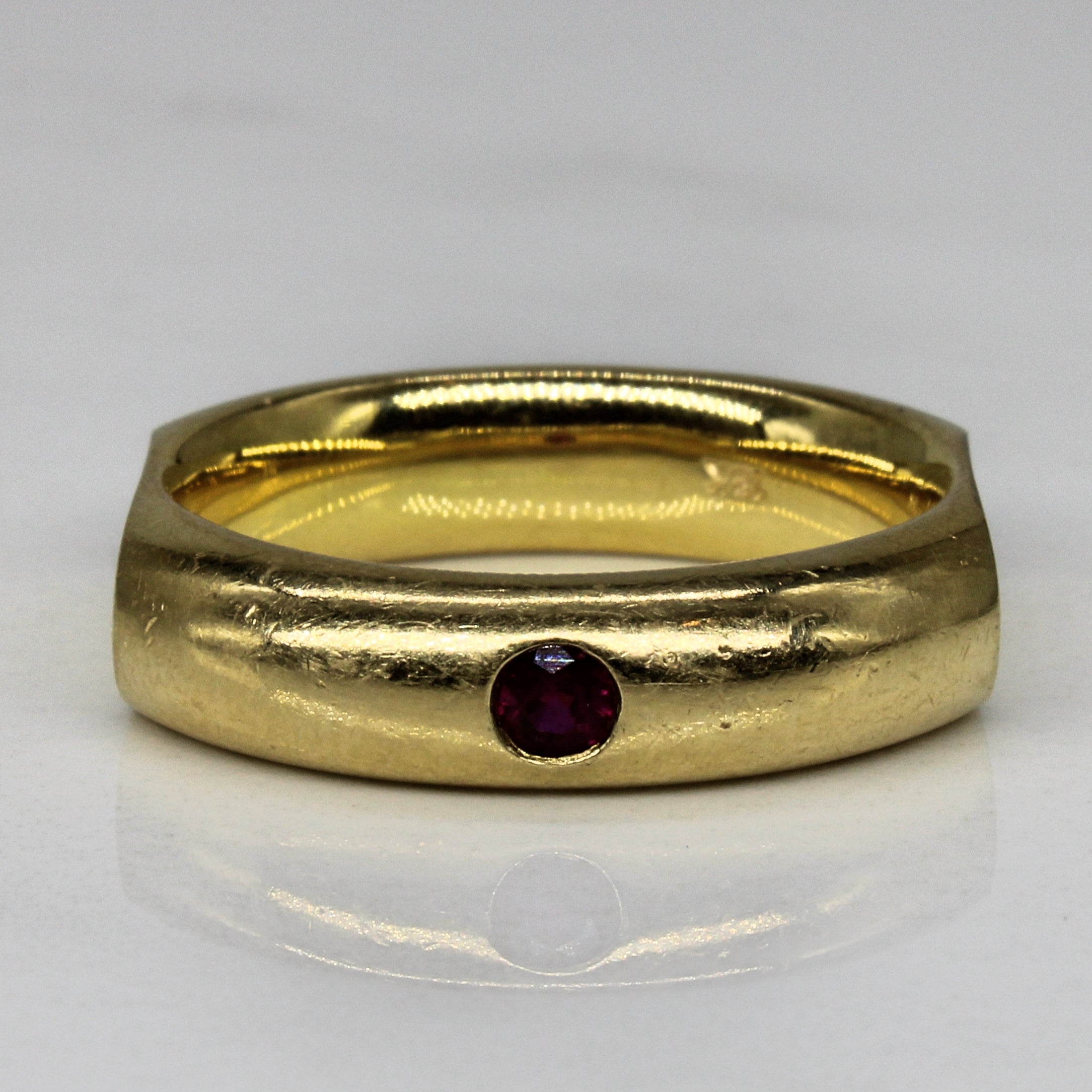 Ruby Roman Numeral Ring | 0.10ct | SZ 8.75 |