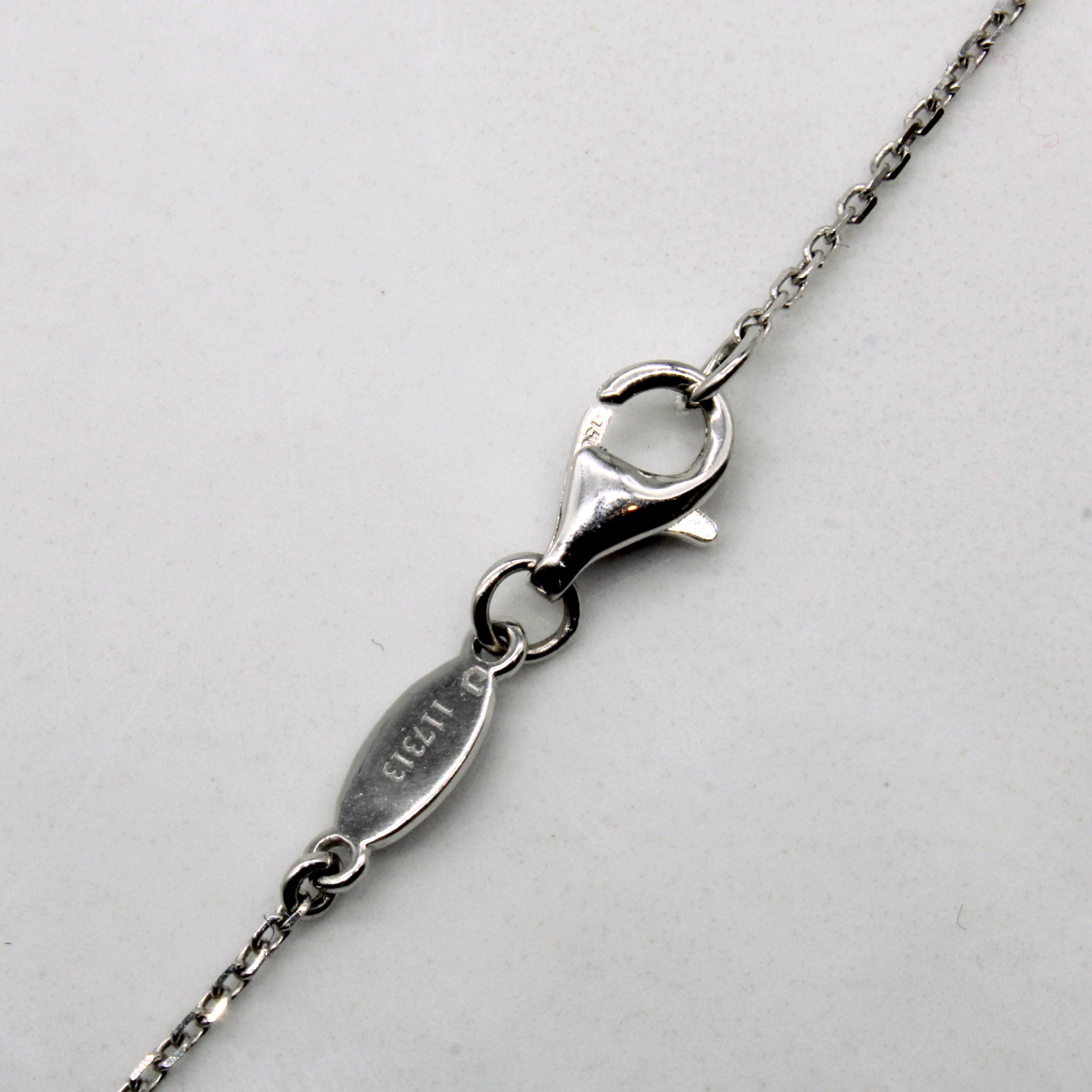 Mixed Cut Diamond Cluster Necklace | 0.49ctw | 17" |