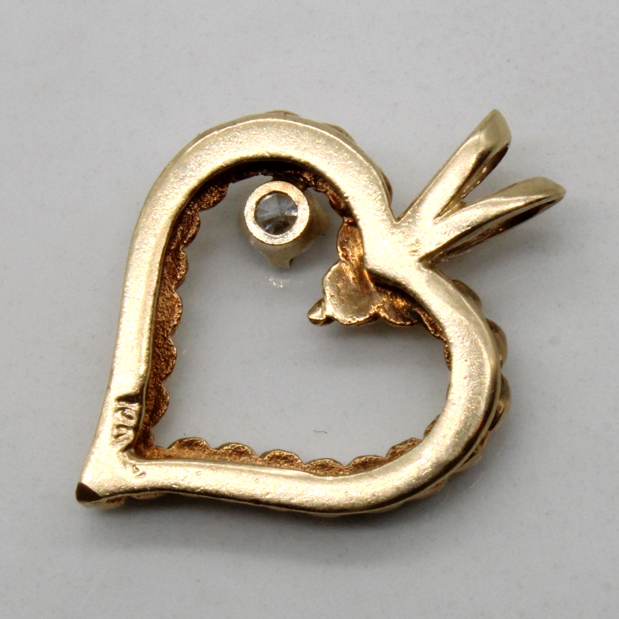 Diamond Heart Pendant | 0.06ct |
