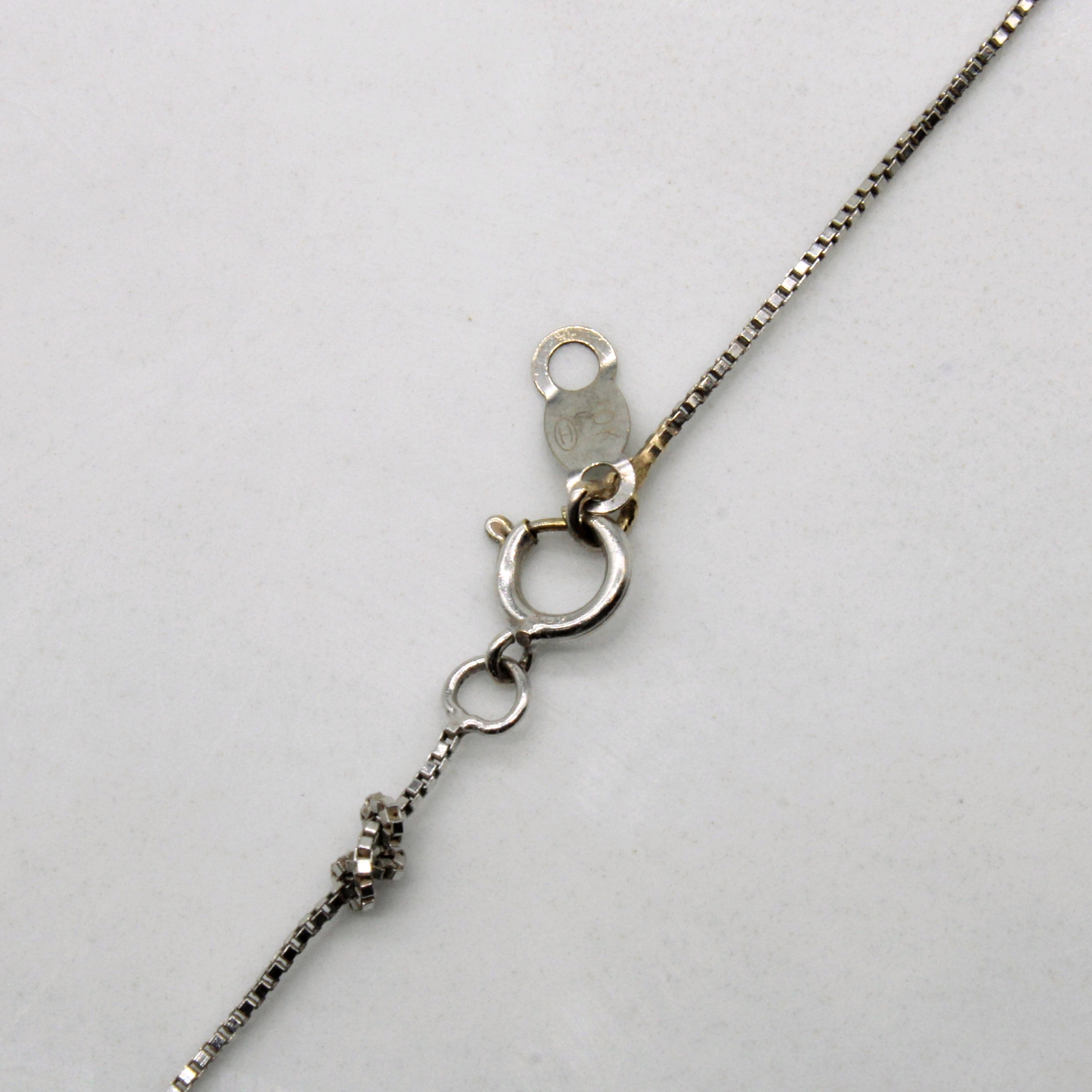 Diamond Circle Necklace | 0.25ctw | 13" |