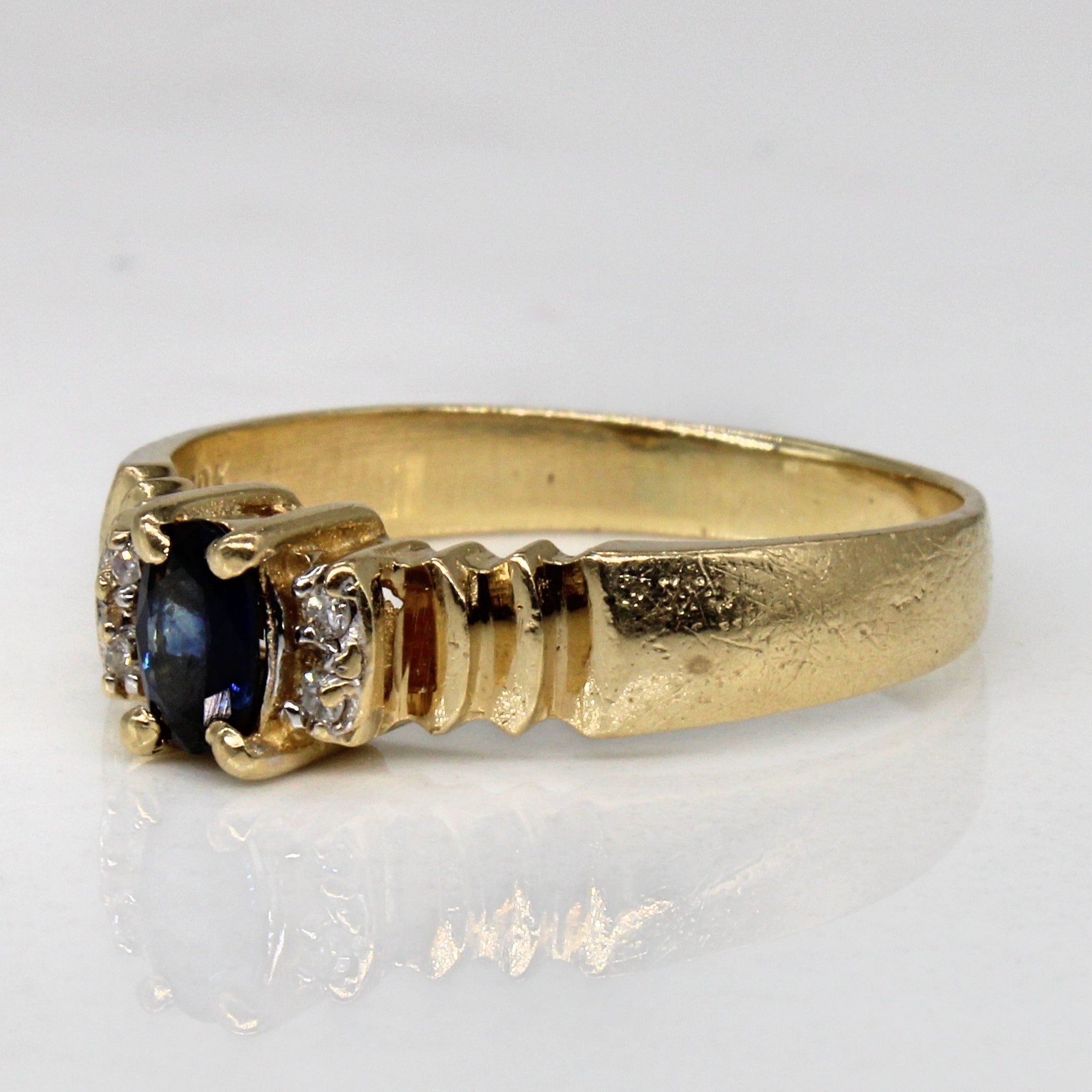 Sapphire & Diamond Cocktail Ring | 0.25ct, 0.02ctw | SZ 7.5 |