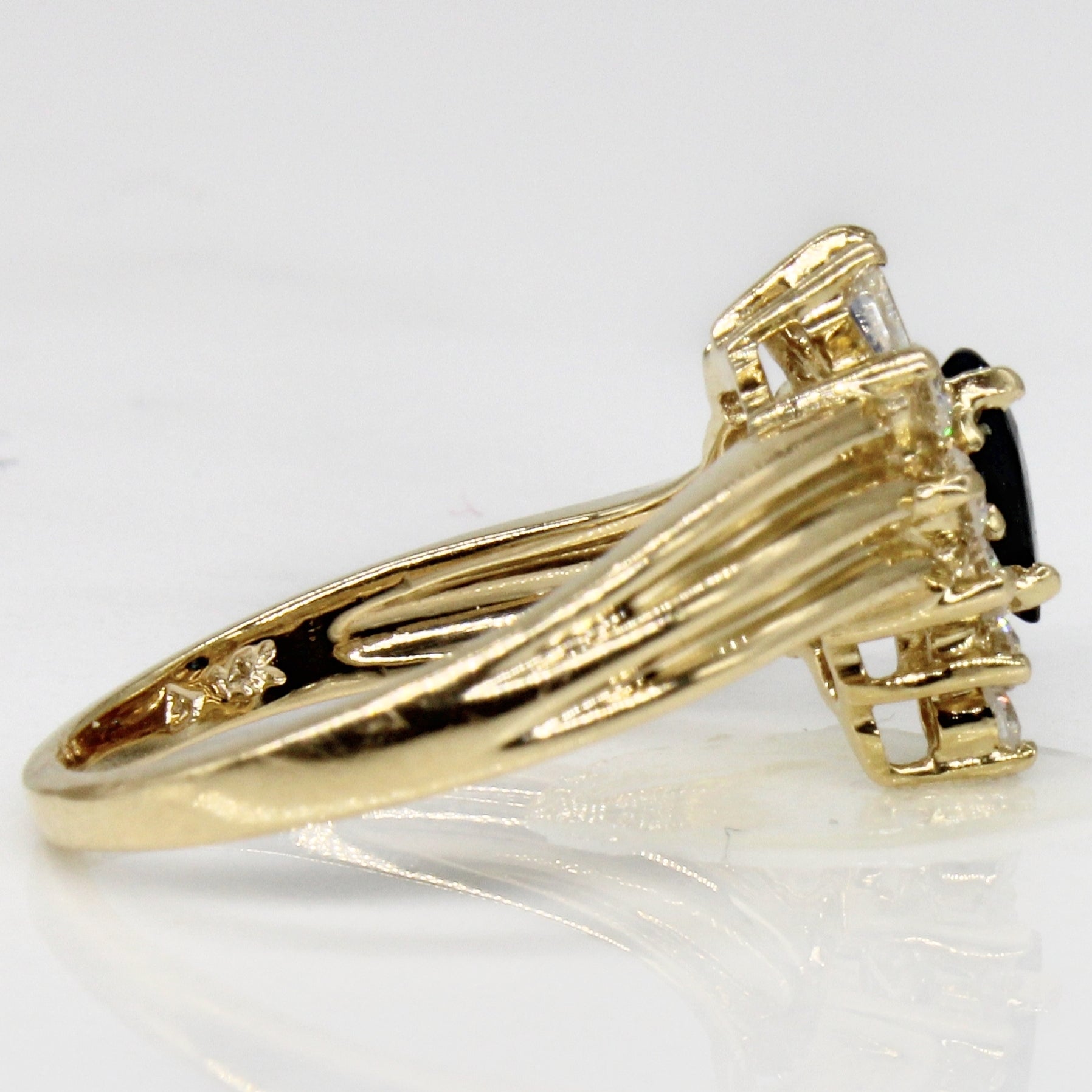 Sapphire & Diamond Cocktail Ring | 0.50ct, 0.25ctw | SZ 5 |