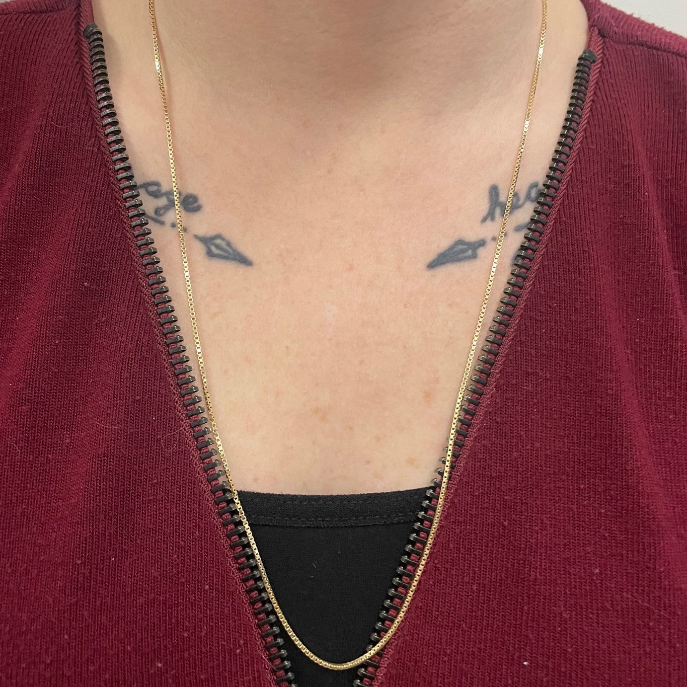 18k Yellow Gold Box Chain | 24" |