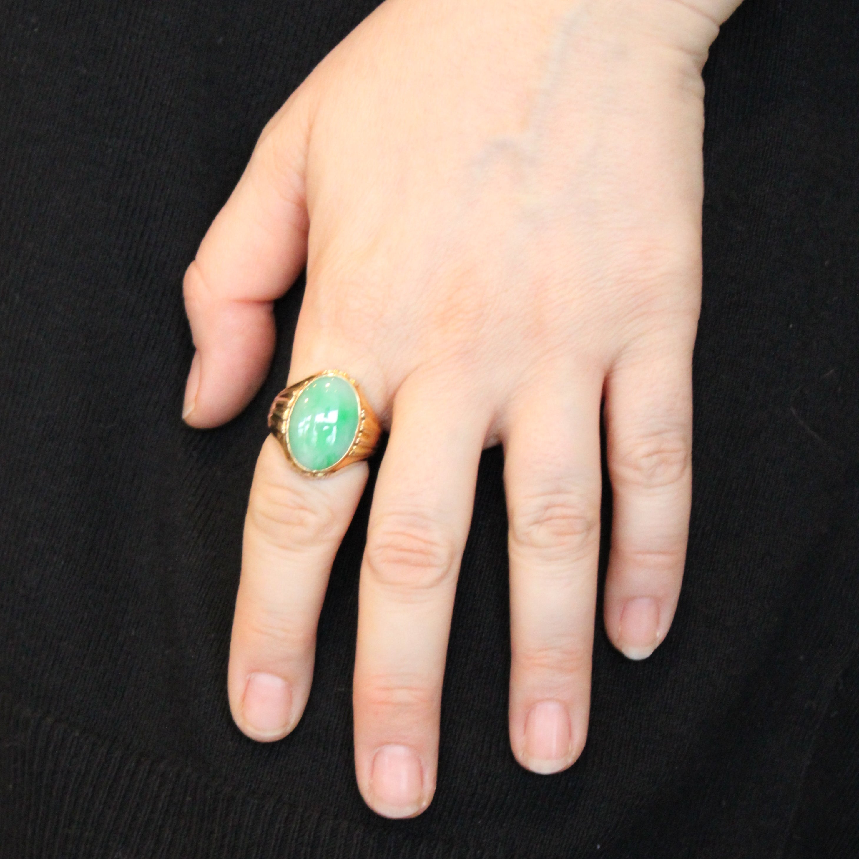 Jadeite Cocktail Ring | 7.00ct | SZ 8.75 |