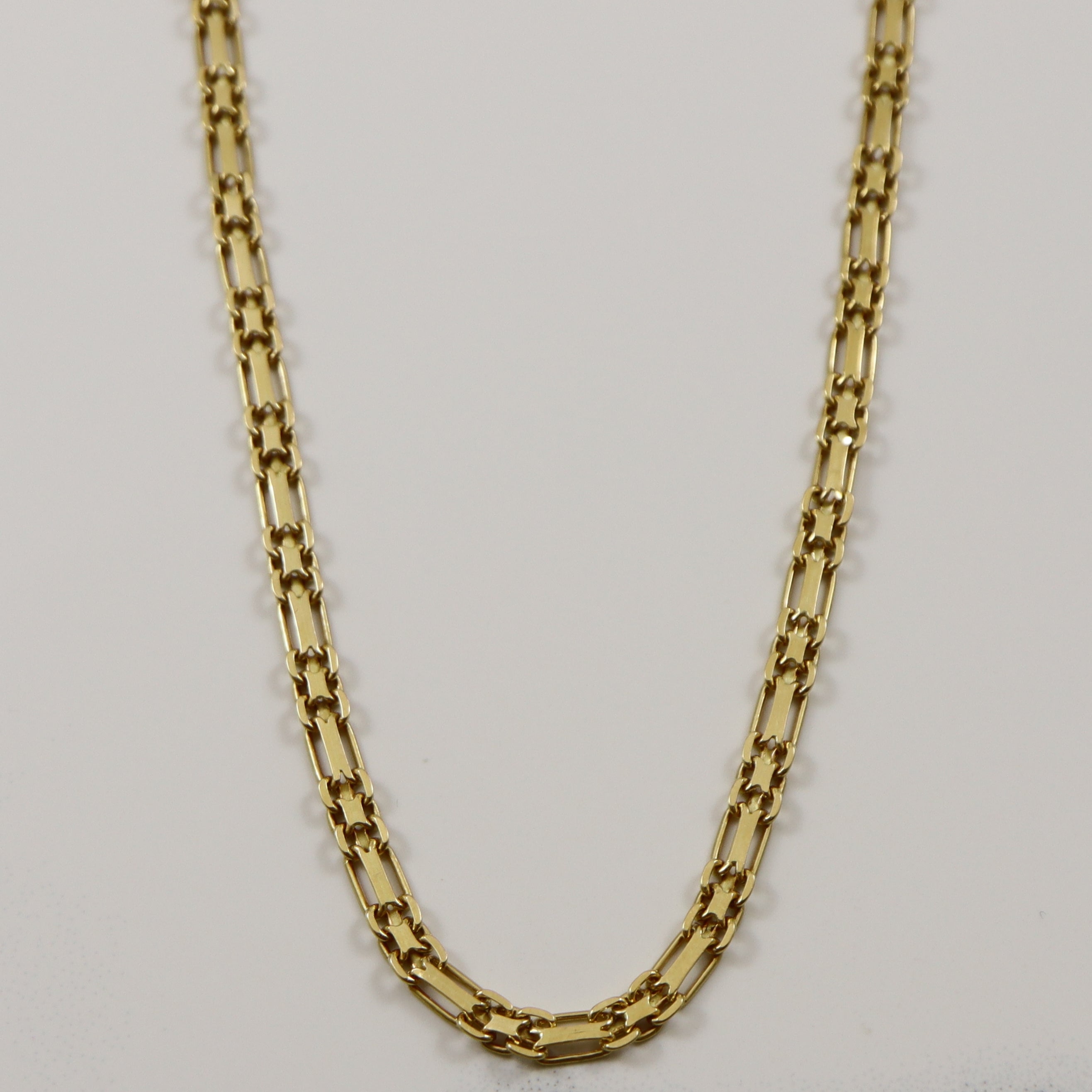 Chaîne fantaisie en or jaune 18 carats | 18 pouces |