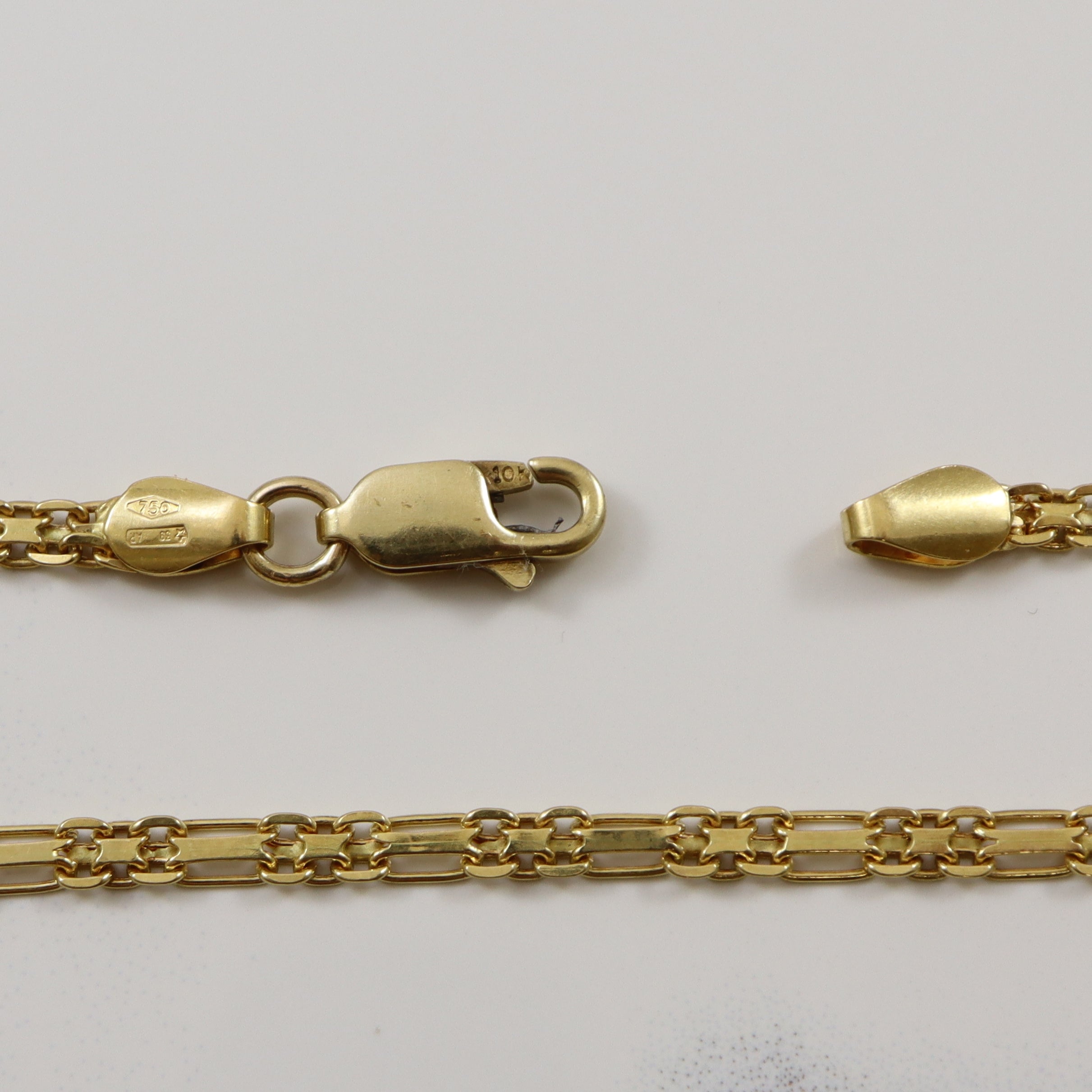 Chaîne fantaisie en or jaune 18 carats | 18 pouces |