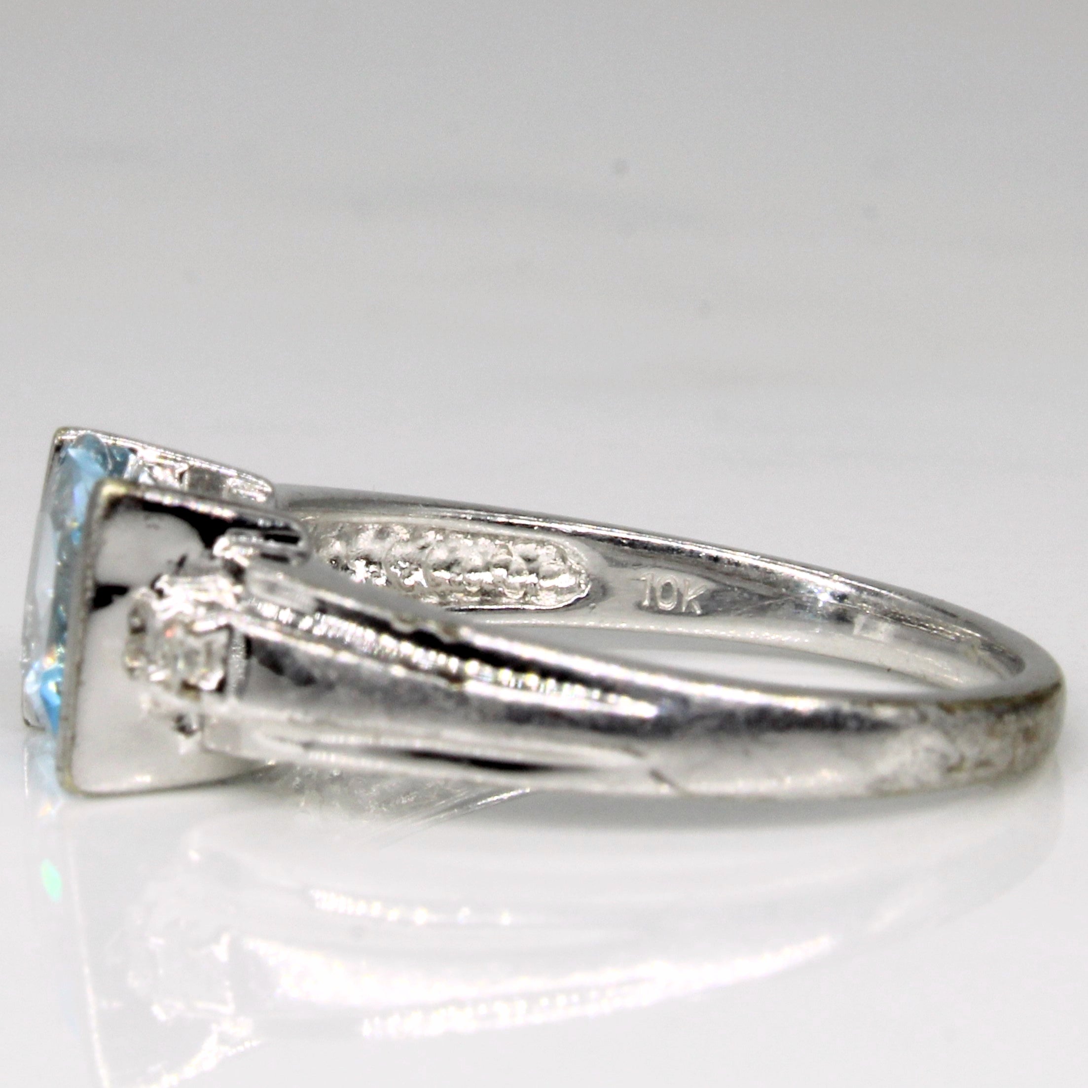 Topaz & Diamond Cocktail Ring | 1.40ct, 0.02ctw | SZ 5.5 |