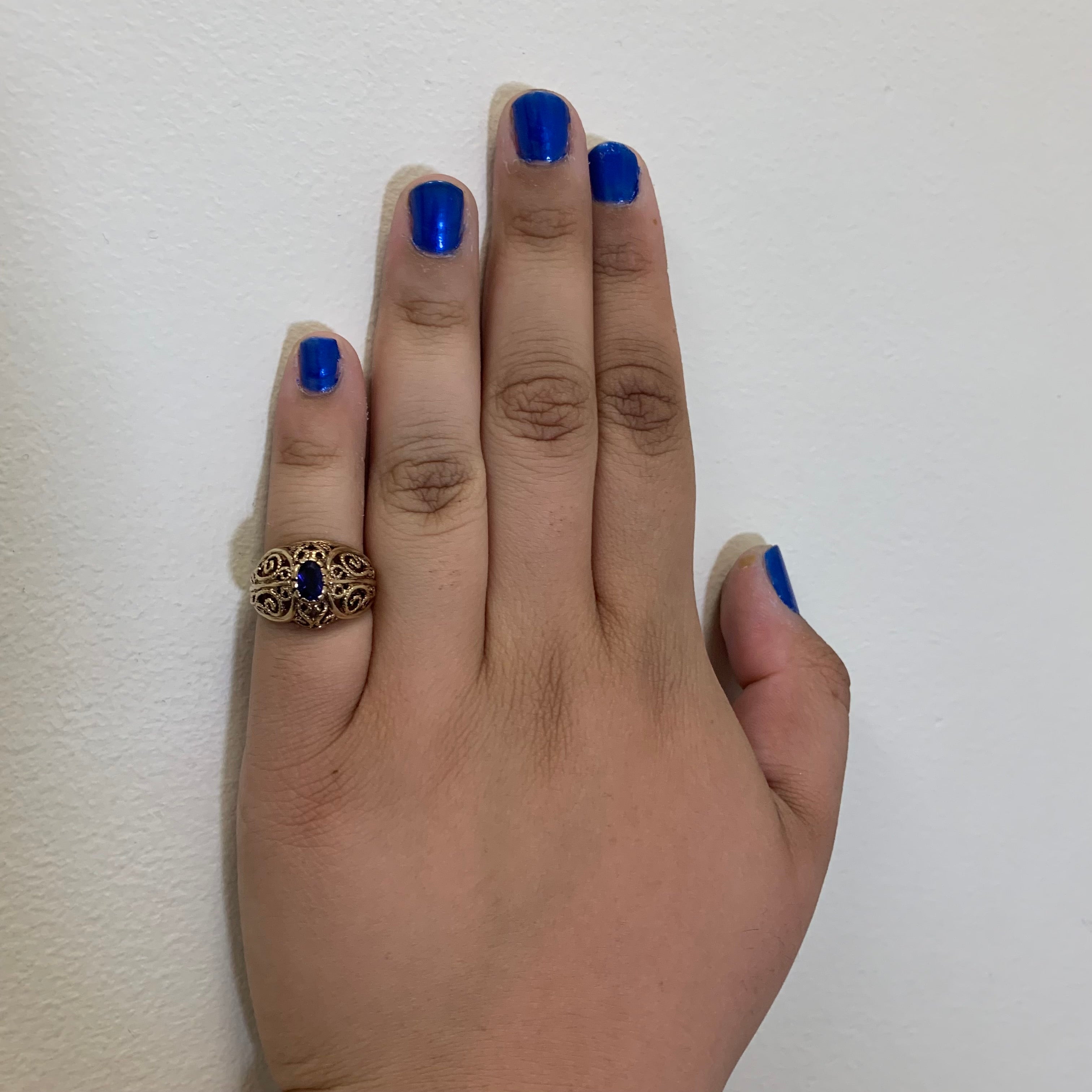 Synthetic Sapphire Ring | 0.50ct | SZ 4.5 |