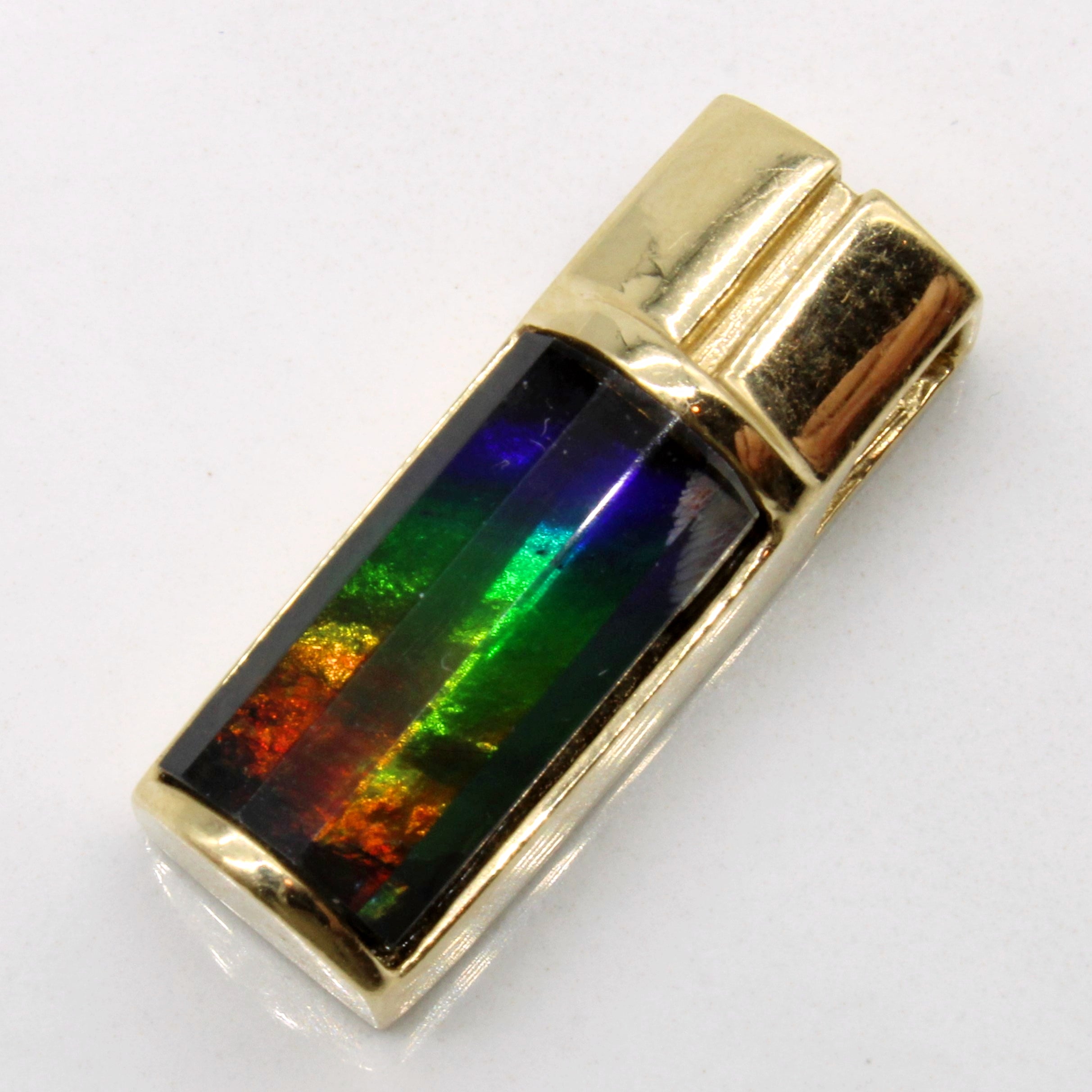 Ammolite Column Pendant | 2.80ct |