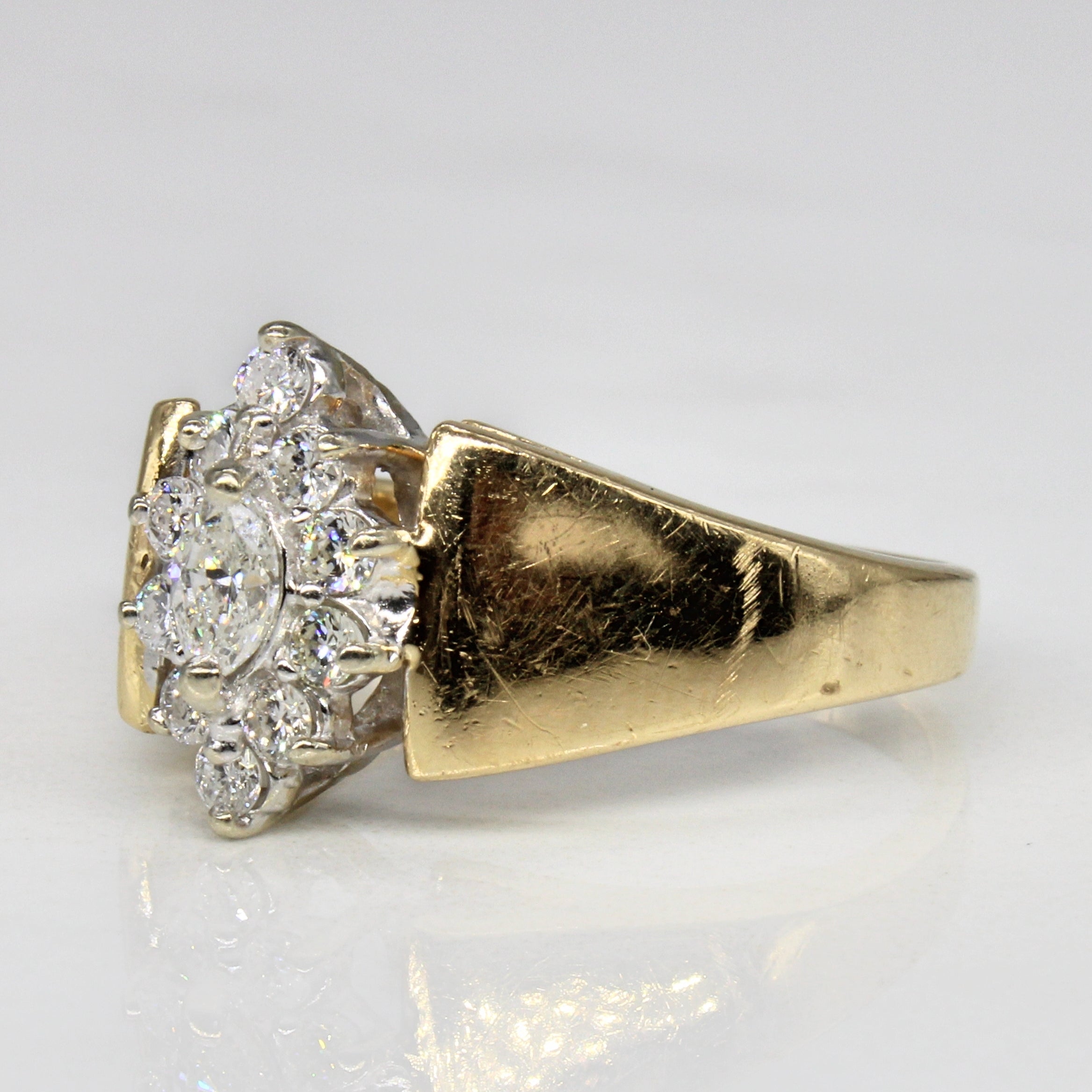 Marquise Diamond Halo Ring | 0.43ctw | SZ 8 |