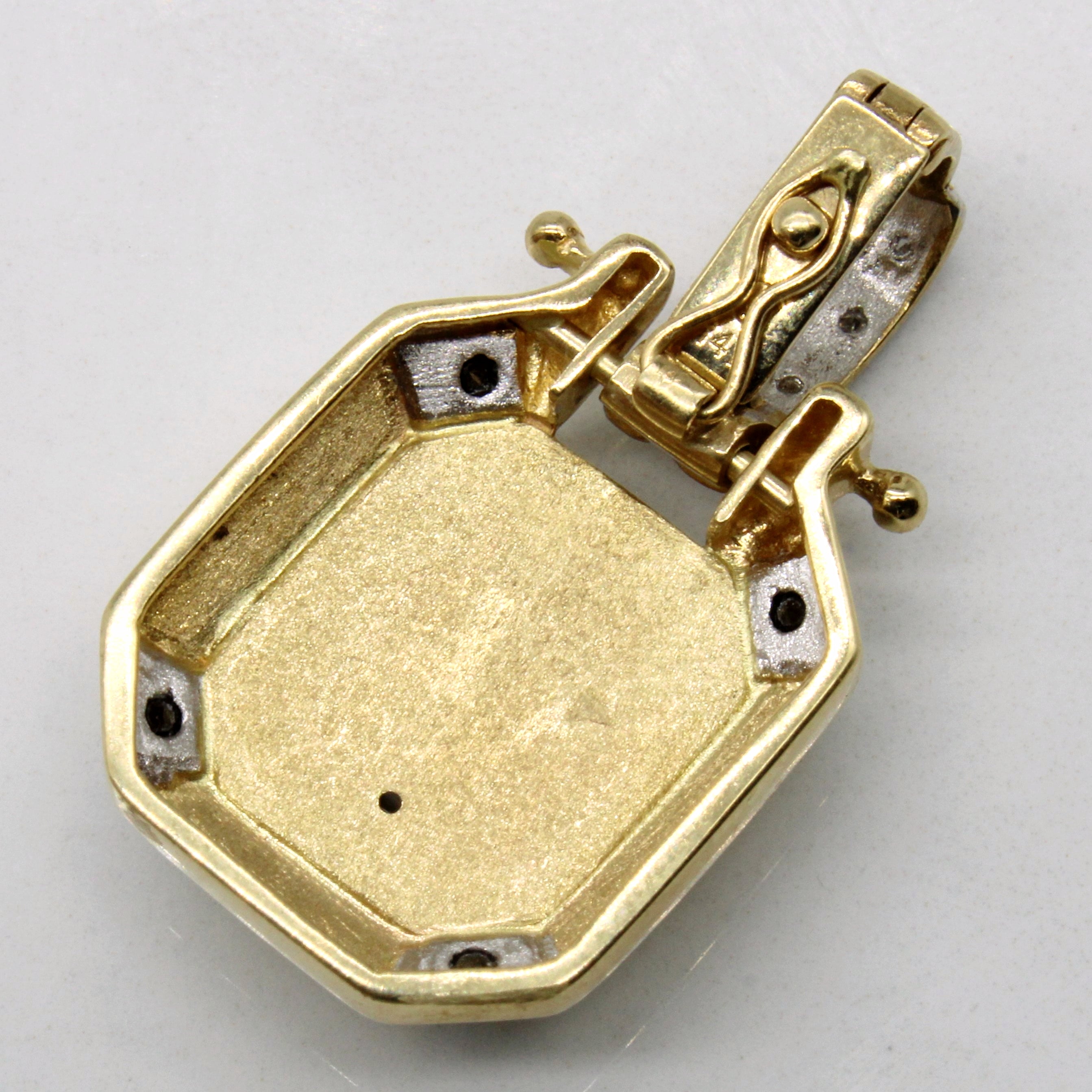 Ammolite & Diamond Pendant | 1.75ct, 0.07ctw |
