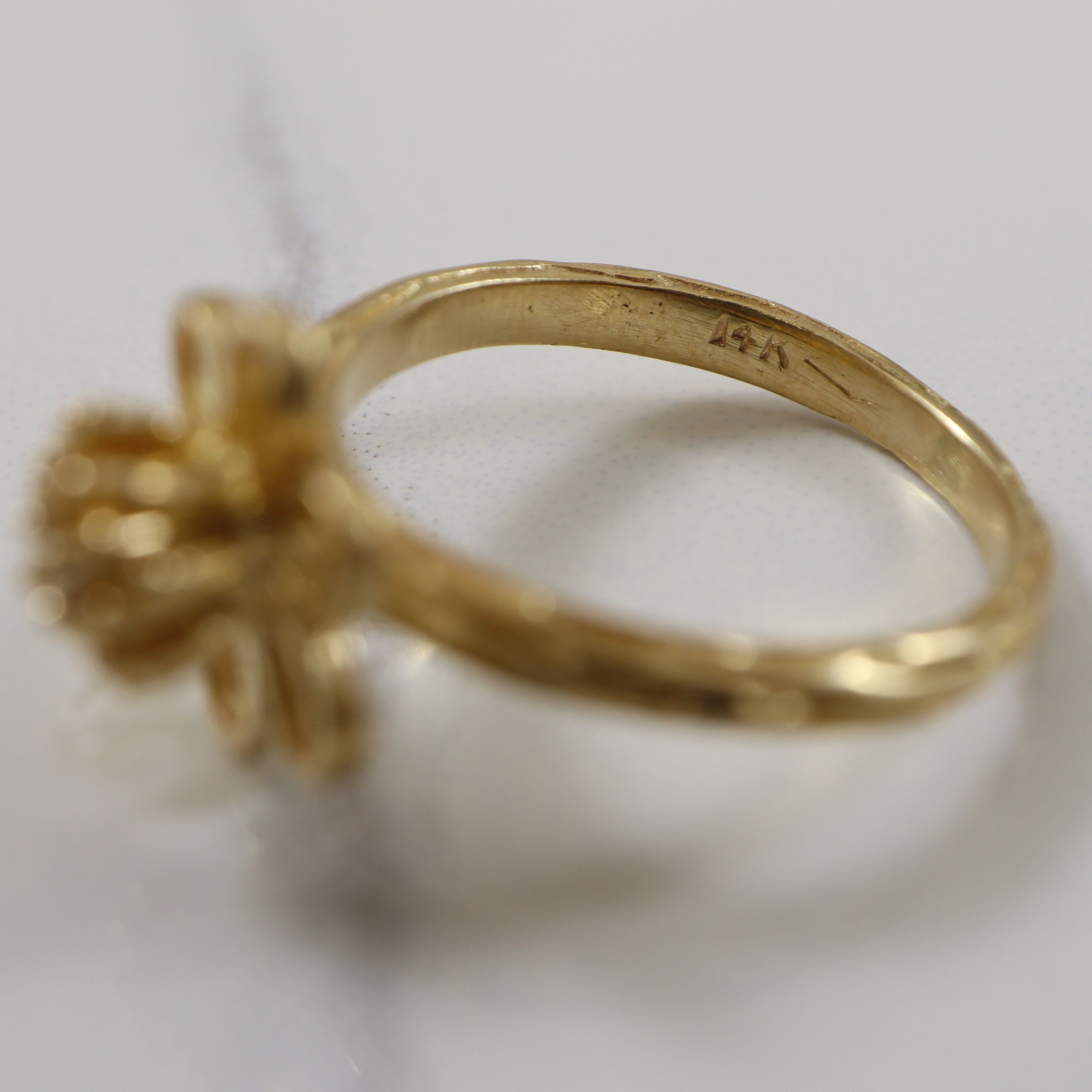 Diamond Flower Ring | 0.02ct | SZ 5.5 |