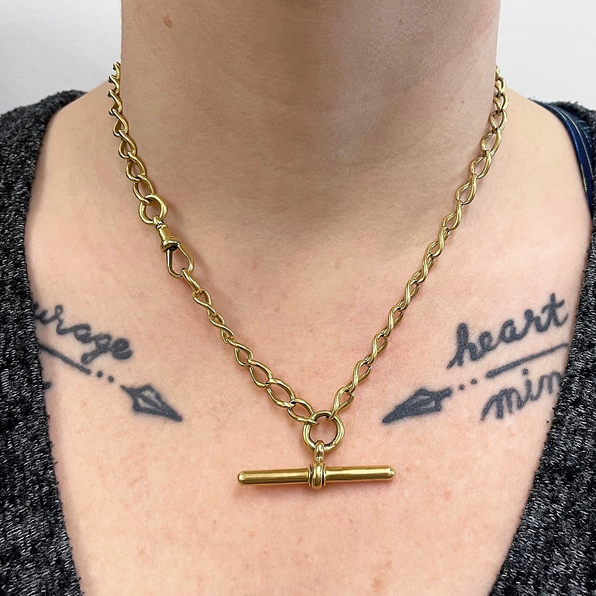 18k Yellow Gold Albert Chain Chain | 16"|
