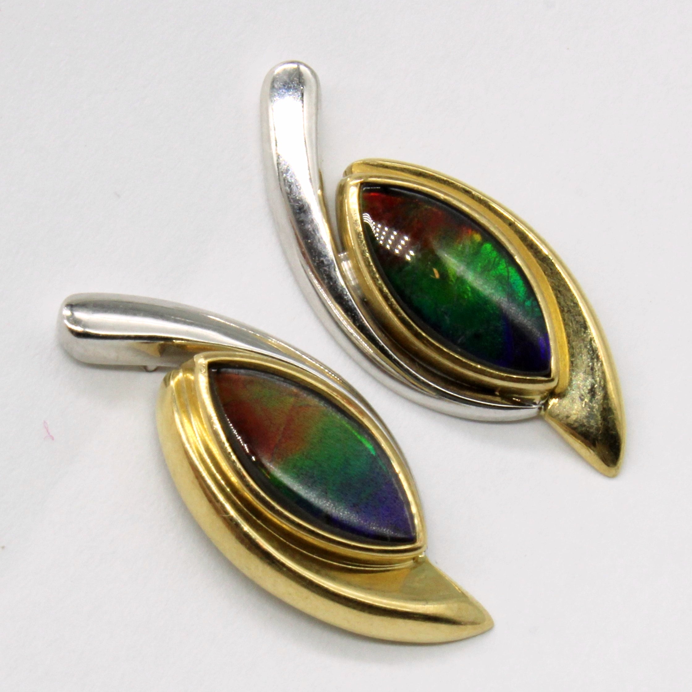 Ammolite Stud Earrings | 3.14ctw |