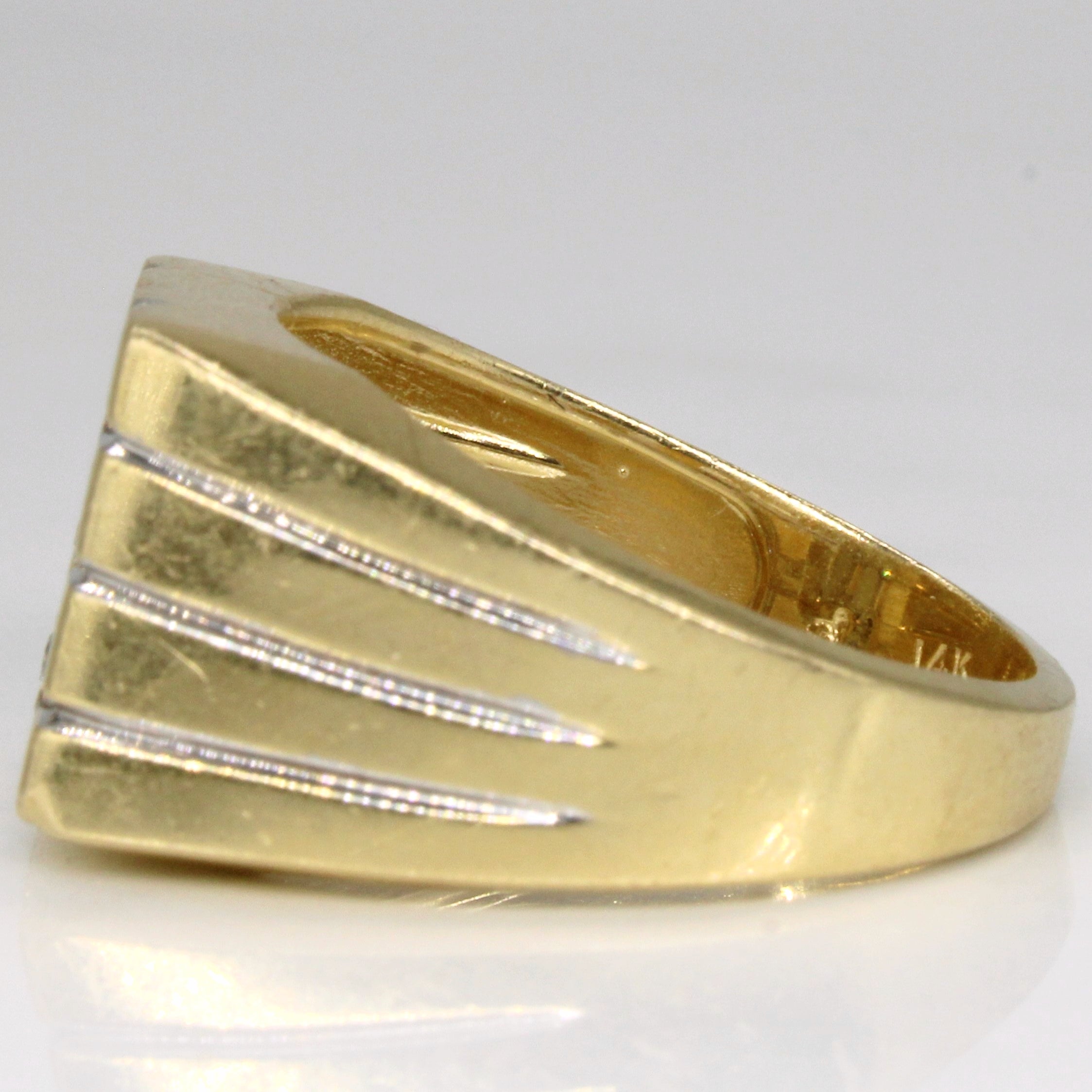 Diamond Grid Ring | 0.14ctw | SZ 9.75 |