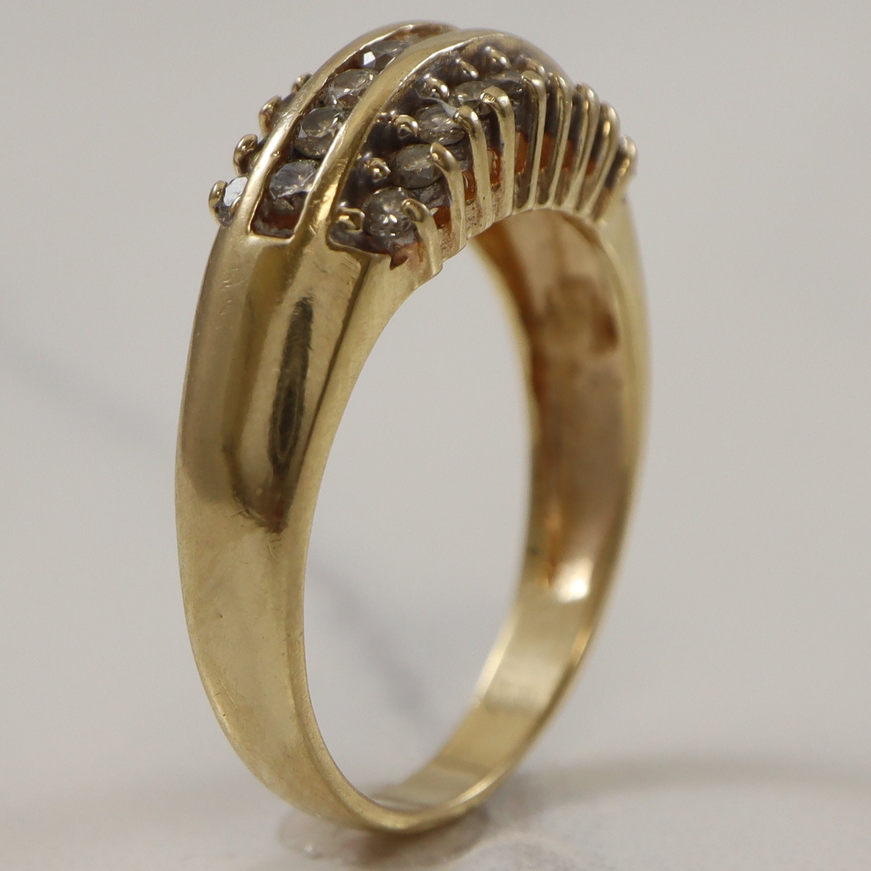 Triple Row Diamond Ring | 0.50ctw | SZ 6.5 |