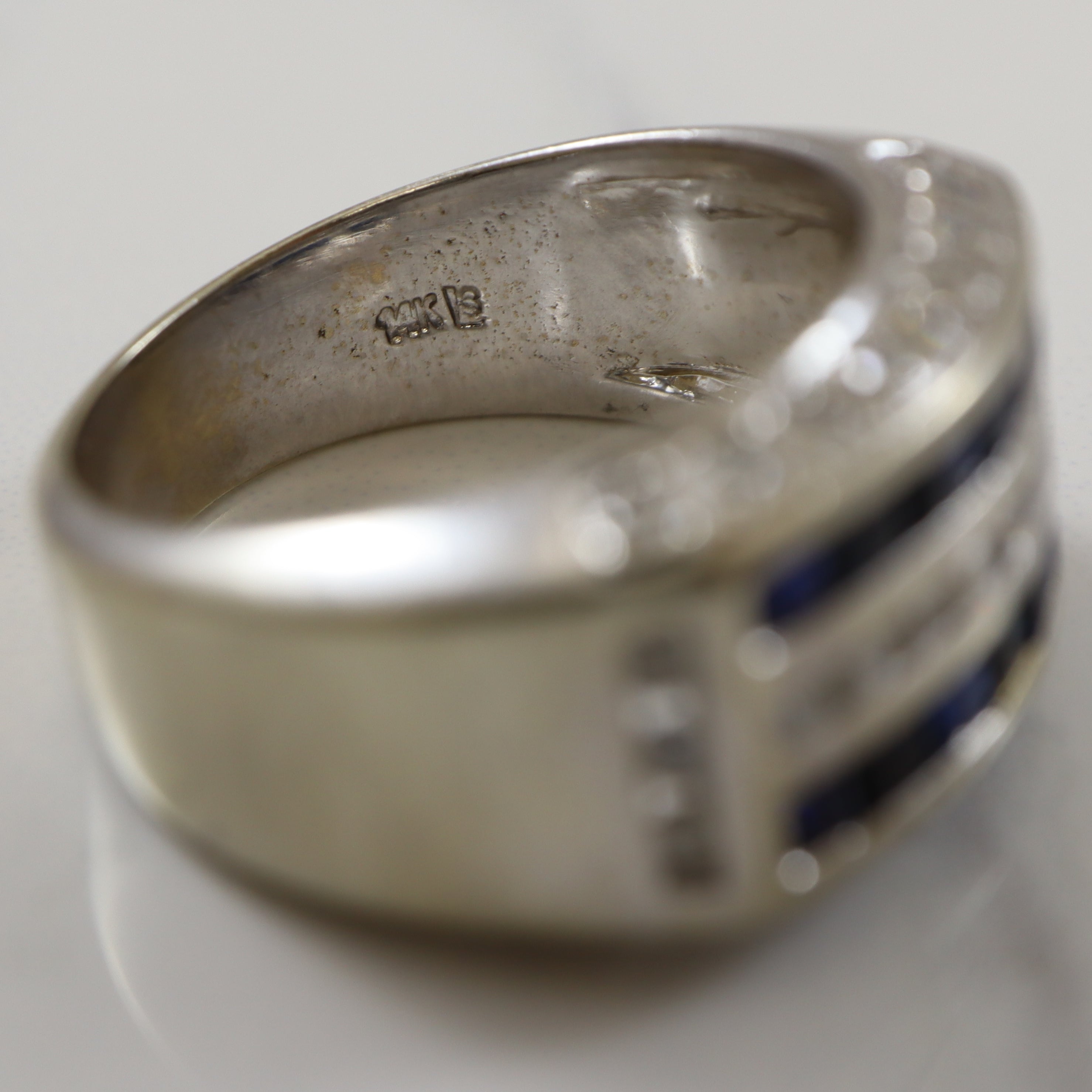 Sapphire & Diamond Band | 1.00ctw, 0.50ctw | SZ 7.75 |