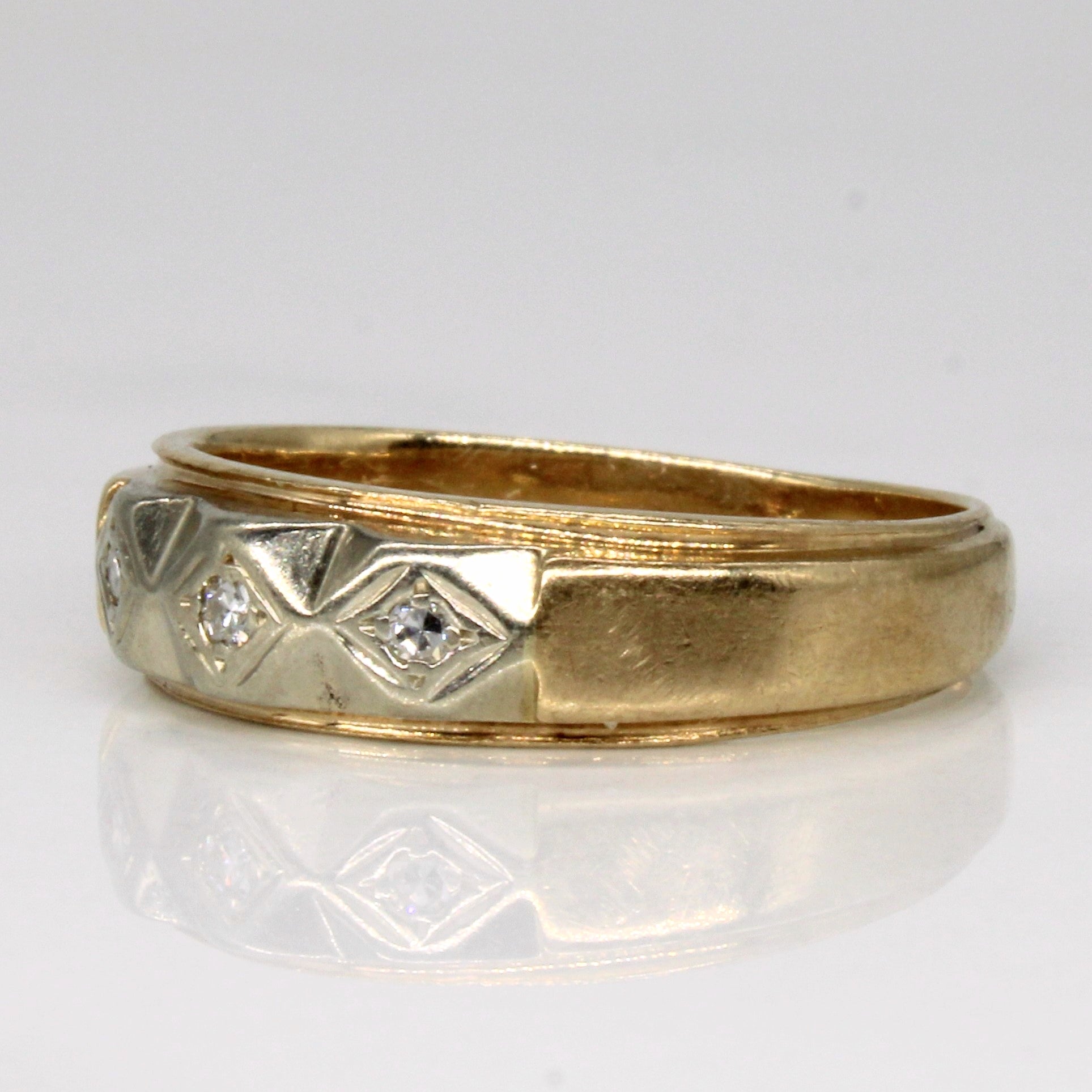 Three Stone Diamond Ring | 0.05ctw | SZ 8.5 |