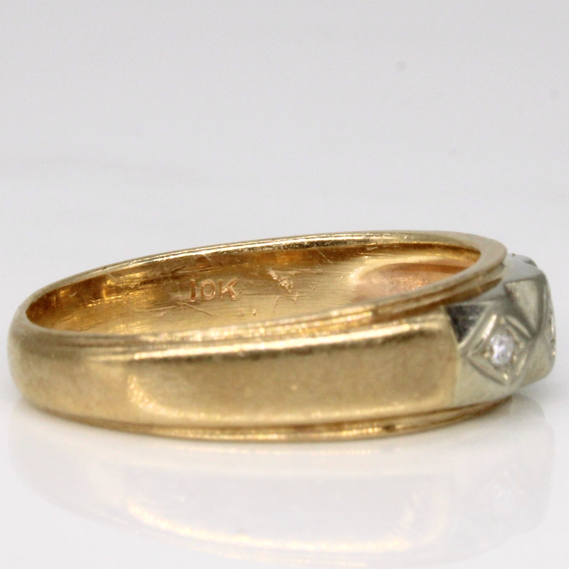 Three Stone Diamond Ring | 0.05ctw | SZ 8.5 |